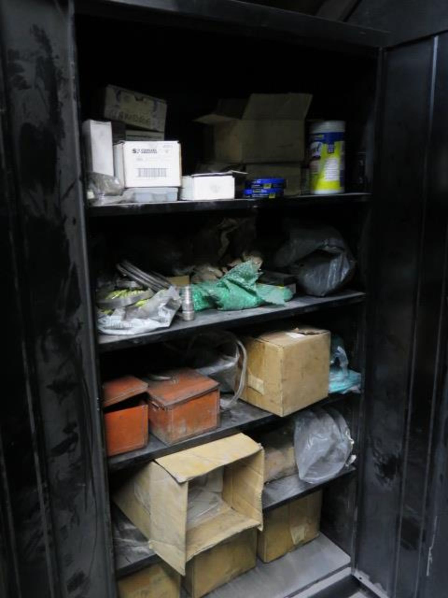 Misc Abrasives w/ (2) Storage Cabinets (SOLD AS-IS - NO WARRANTY)