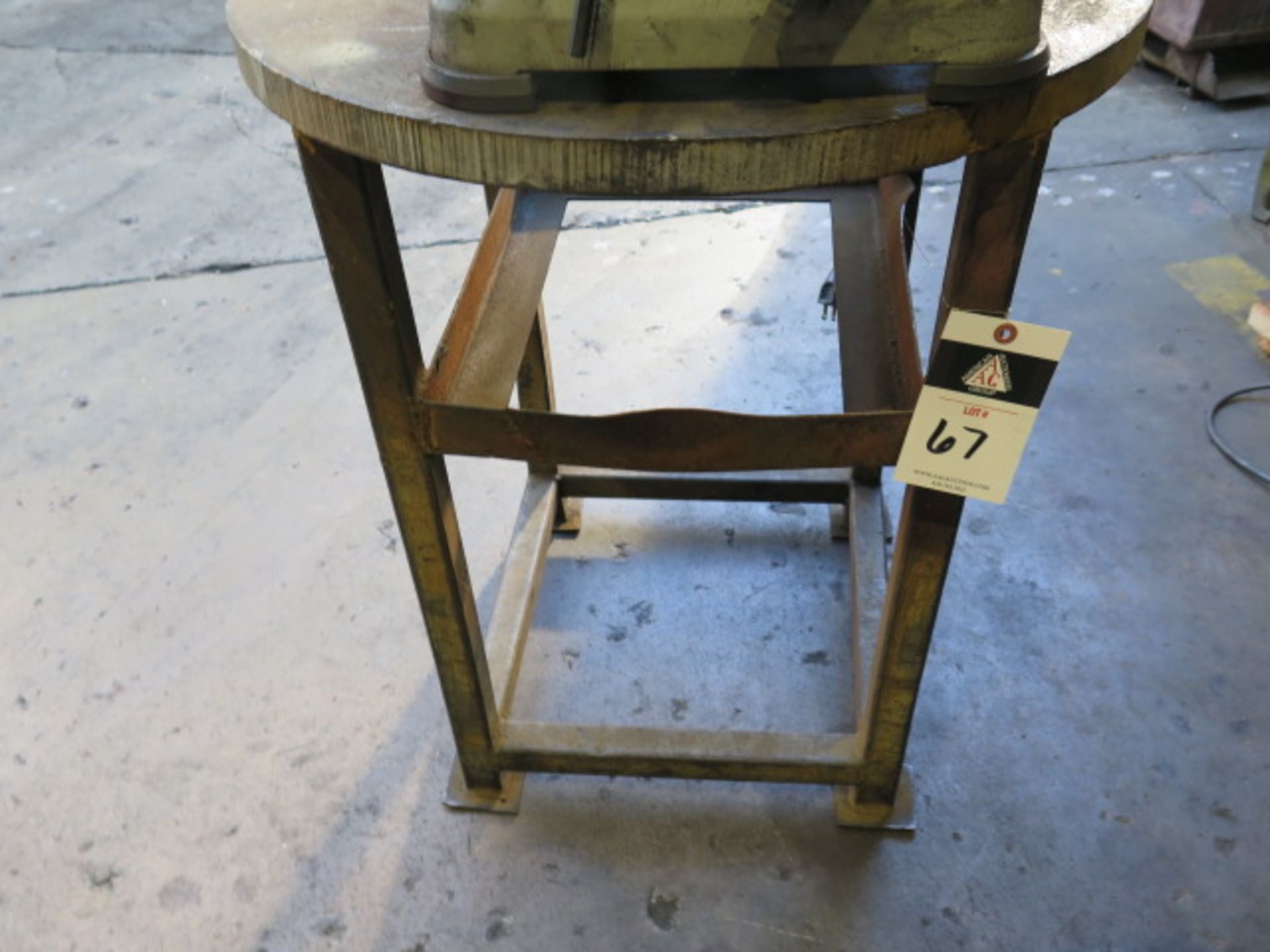 24" Dia. X 1 1/4" Steel Table (SOLD AS-IS - NO WARRANTY)