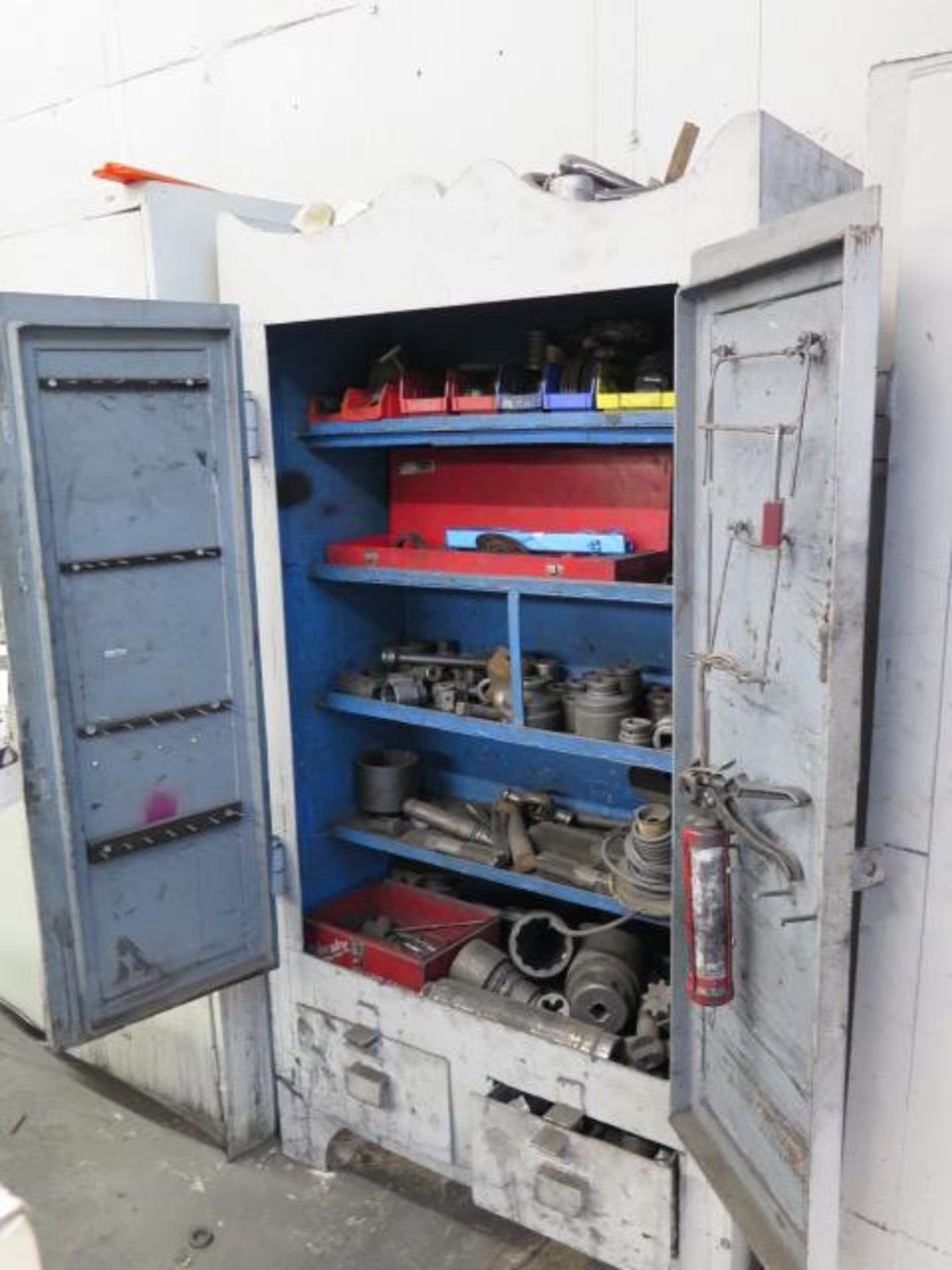 Heavy Duty Storage Cabinet w/ Large Sockets, Taps and Misc (SOLD AS-IS - NO WARRANTY) - Image 2 of 10