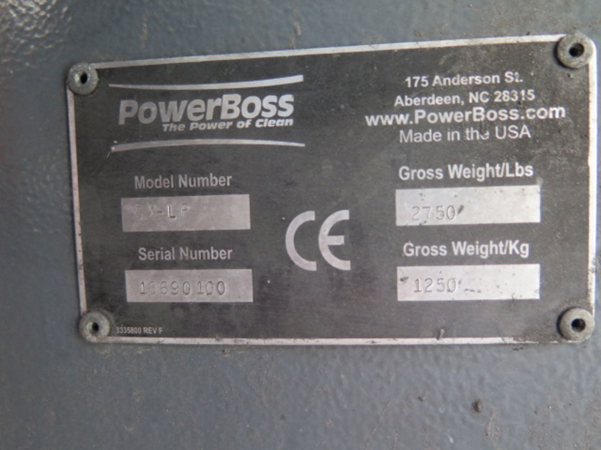 Minuteman PowerBoss mdl. 6X-LP Ride-In LPG Floor Sweeper s/n 18690100 (SOLD AS-IS - NO WARRANTY) - Image 11 of 11