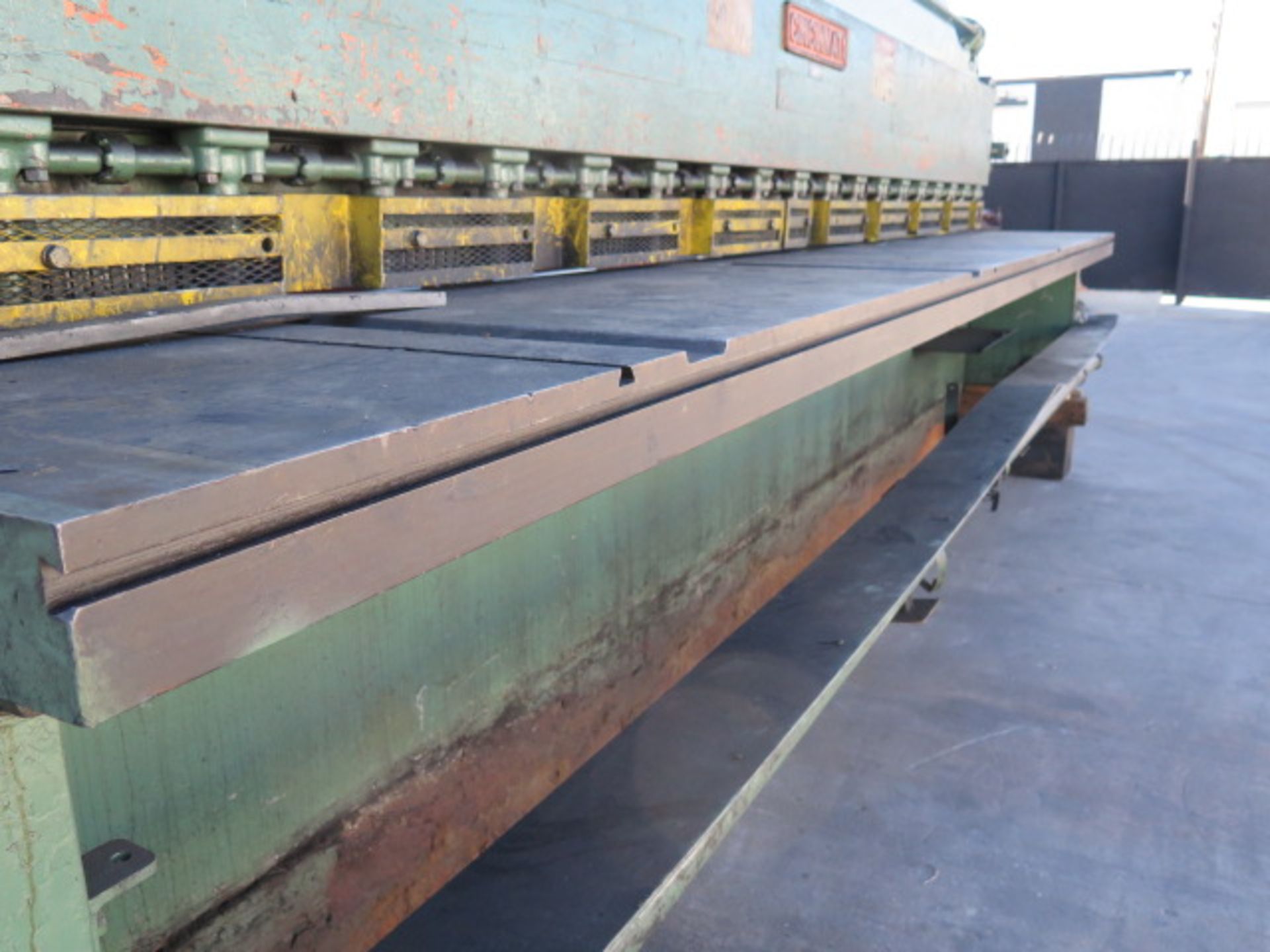 Cincinnati mdl. 2518 3/16” Cap x 25’ Mechanical Gap Frame Shear s/n 12814, SOLD AS IS - Image 14 of 16