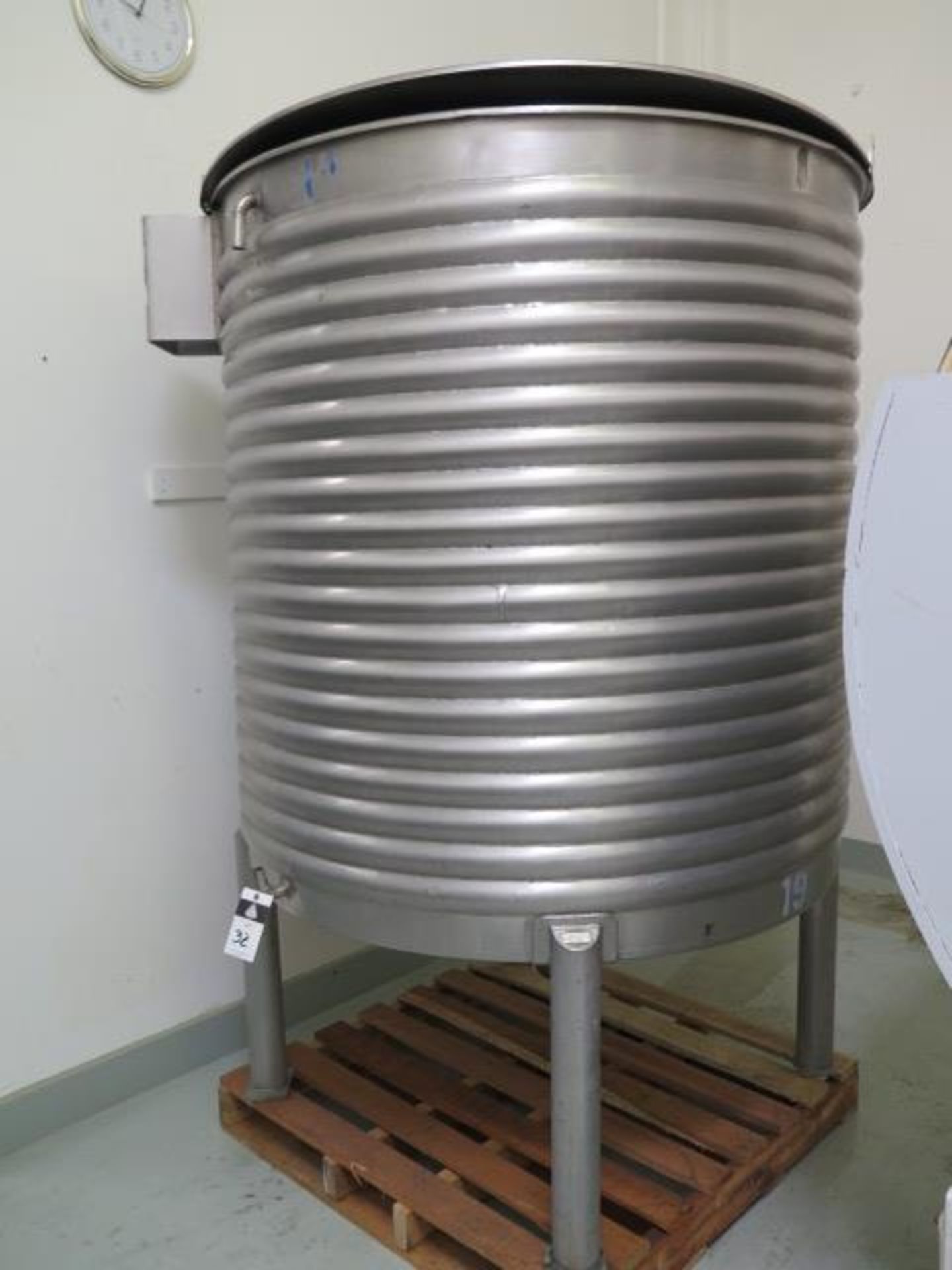 56” Dia x 56” H Jacketed (Coil Style) Stainless Steel Tank (SOLD AS-IS - NO WARRANTY)