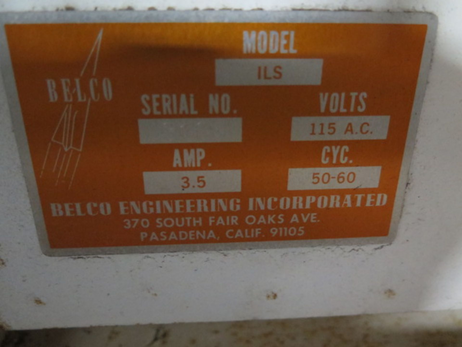 Belco mdl. ILS 10” x 10” L-Bar Sealer s/n 3104 w/ Belt Feed (SOLD AS-IS - NO WARRANTY) - Image 7 of 7