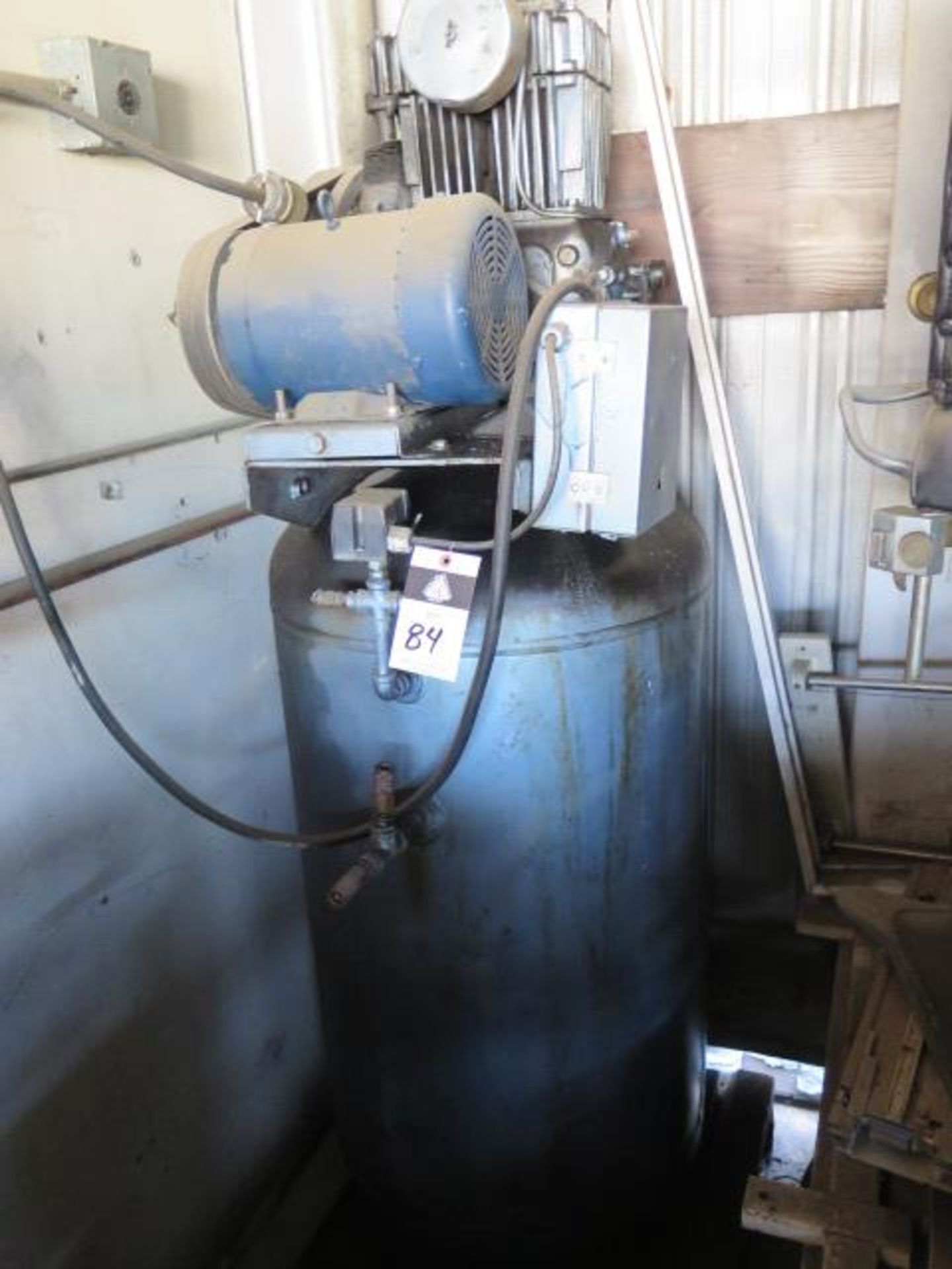5Hp Vertical Air Compressor (NEEDS REPAIR) w/ 60 Gallon Tank (SOLD AS-IS - NO WARRANTY)
