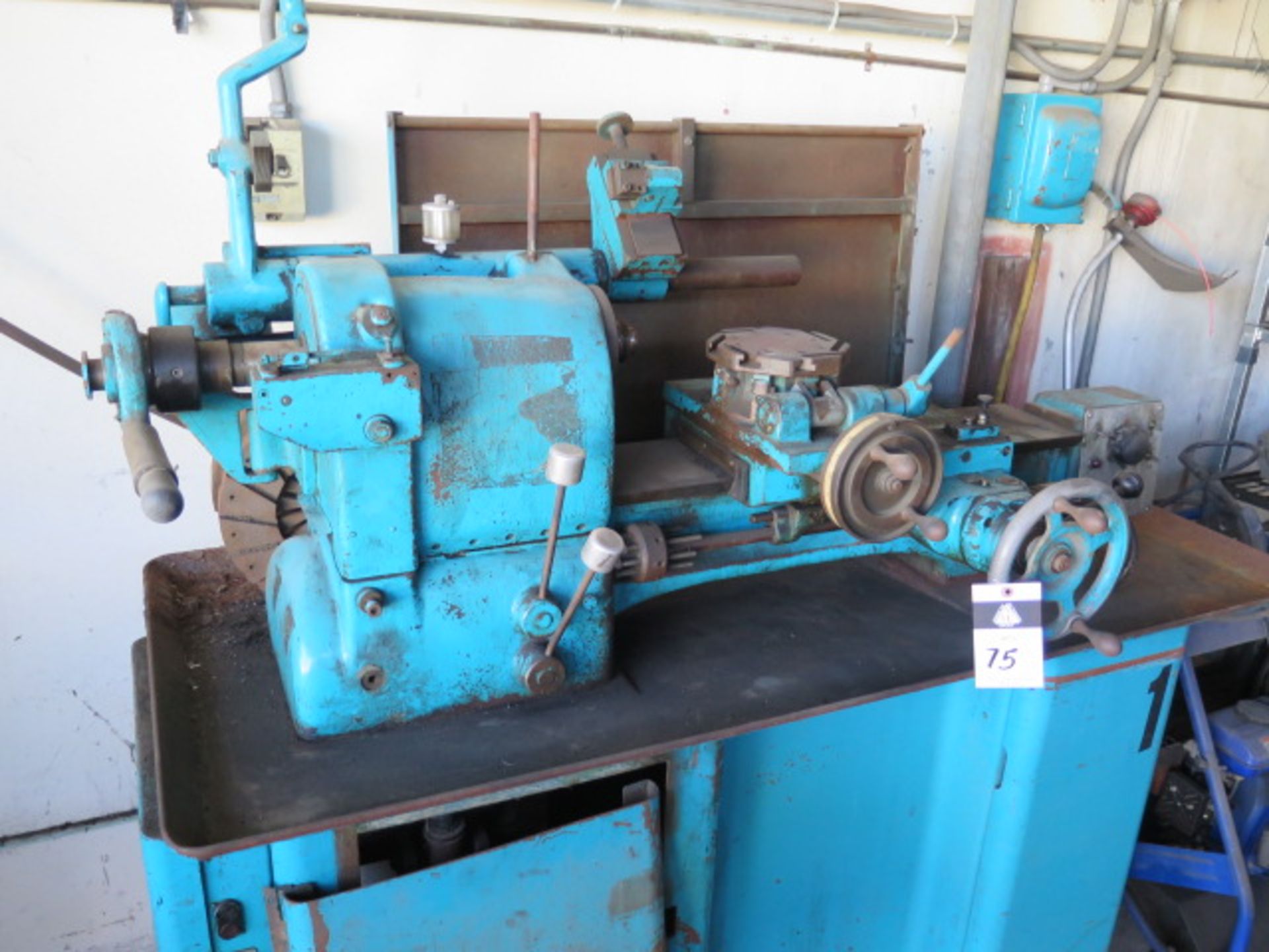 Hardinge HC Hand Chucker s/n 27469 w/ Threading Attachment, 8-Station Turret, Power Feeds,SOLD AS IS - Image 2 of 12