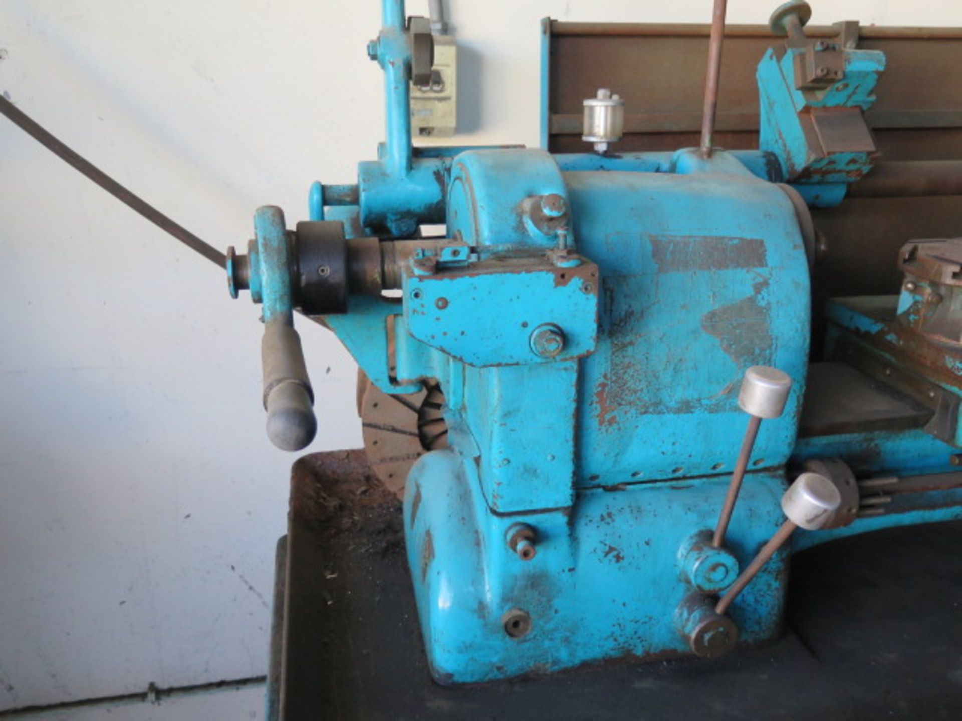 Hardinge HC Hand Chucker s/n 27469 w/ Threading Attachment, 8-Station Turret, Power Feeds,SOLD AS IS - Image 3 of 12