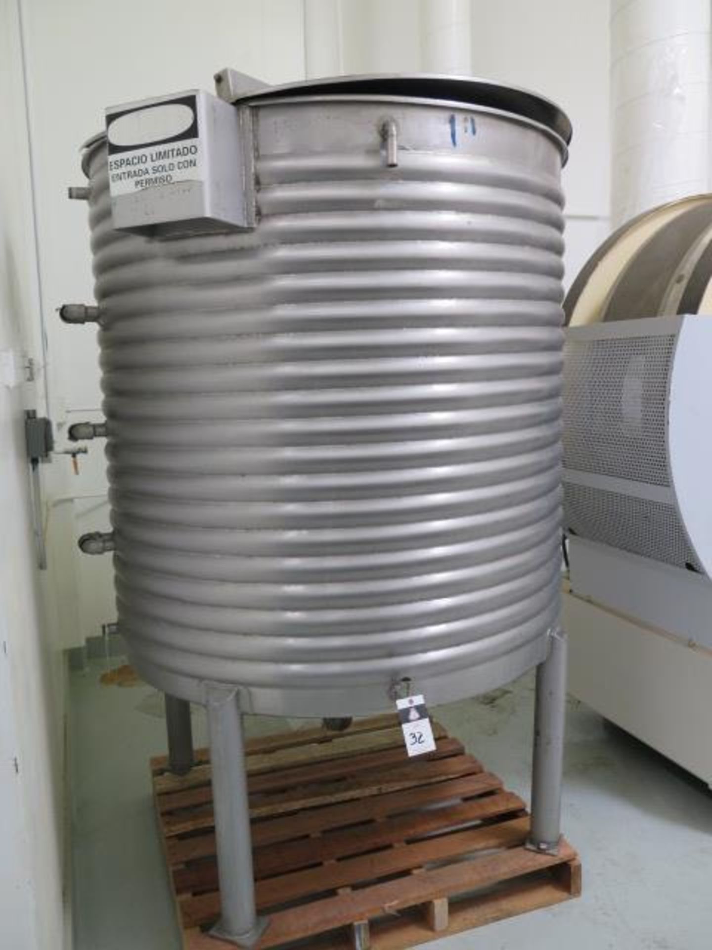 56” Dia x 56” H Jacketed (Coil Style) Stainless Steel Tank (SOLD AS-IS - NO WARRANTY) - Image 2 of 7