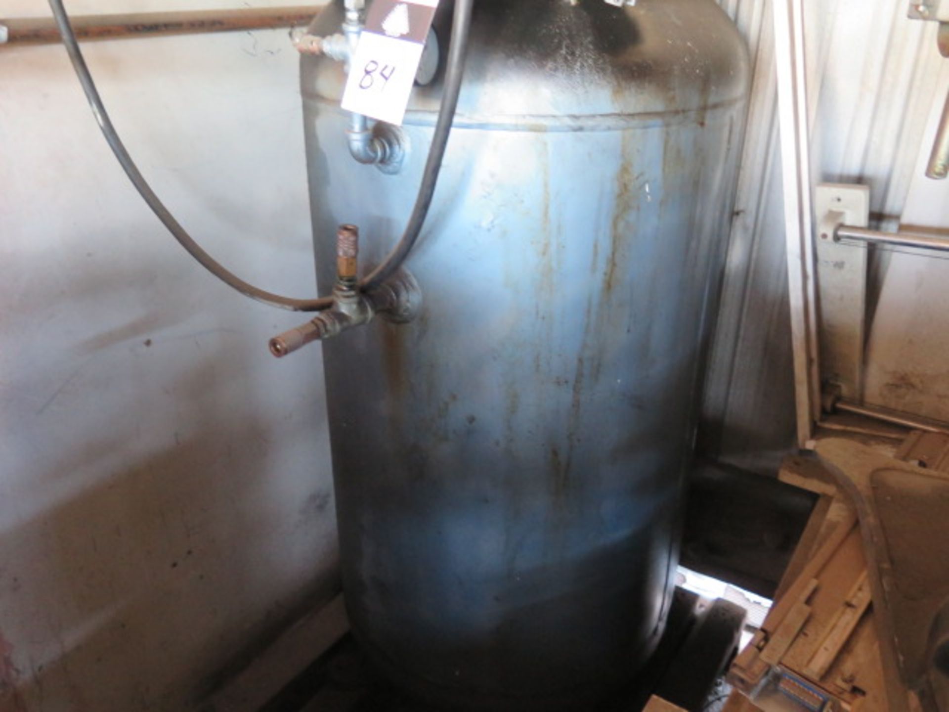 5Hp Vertical Air Compressor (NEEDS REPAIR) w/ 60 Gallon Tank (SOLD AS-IS - NO WARRANTY) - Image 3 of 5