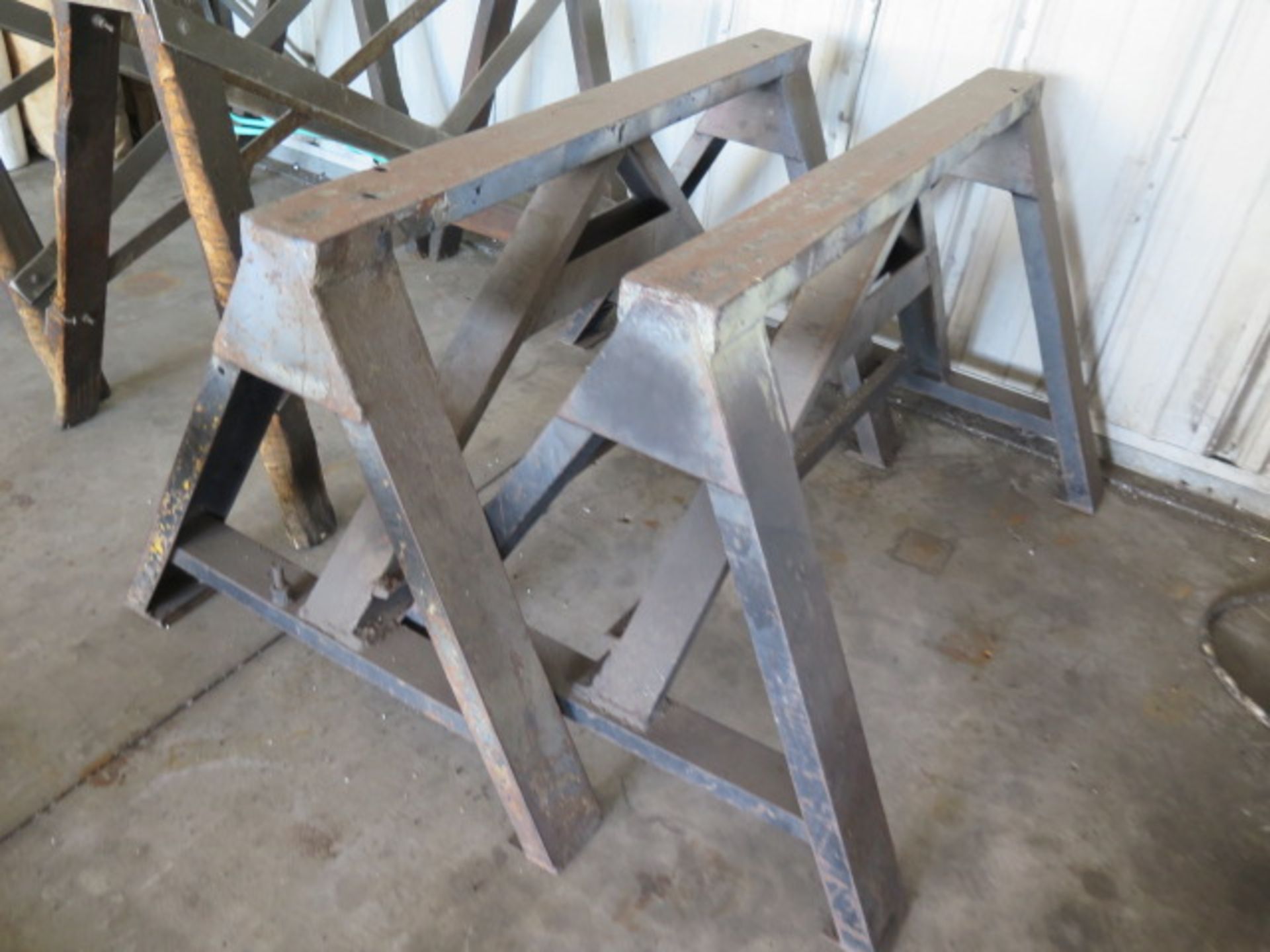 Steel Sawhorses (SOLD AS-IS – NO WARRANTY) - Image 2 of 3