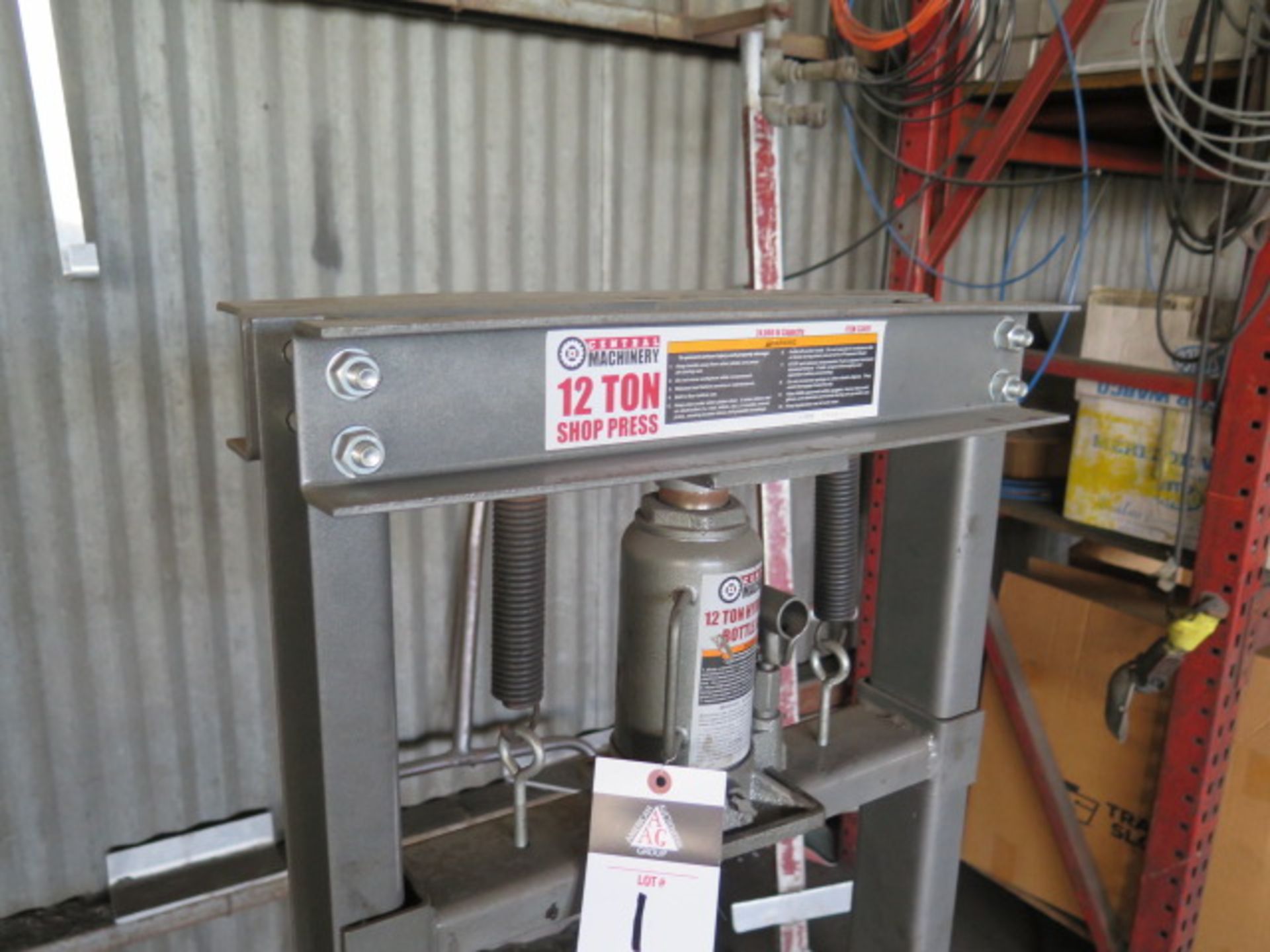 Central Machinery 12-Ton Hydraulic H-Frame Press (SOLD AS-IS – NO WARRANTY) - Image 5 of 6