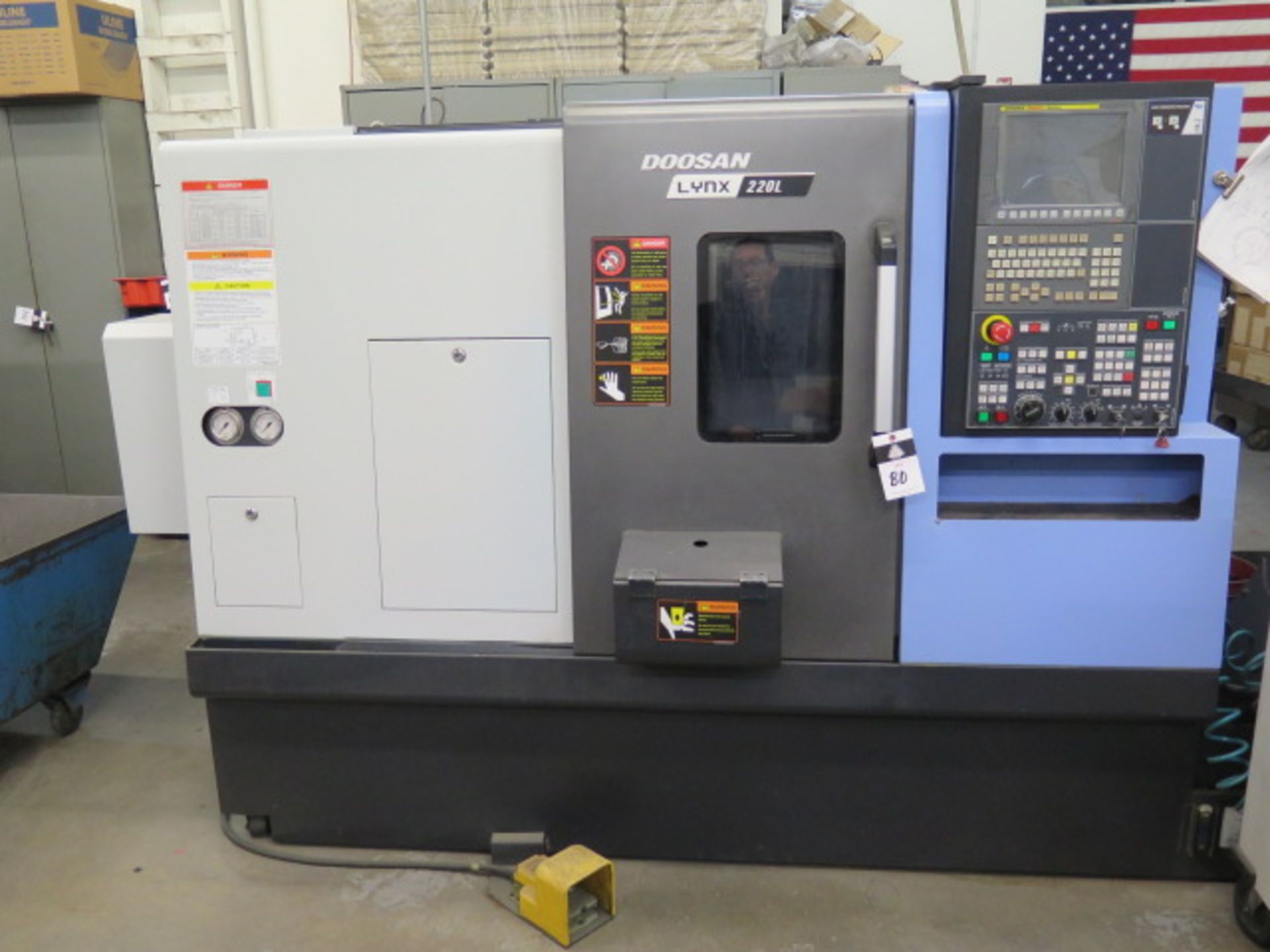 NOV/2015 Doosan LYNX 220LC CNC Turning Center s/n ML0022-006455 w/ Fanuc i Series, SOLD AS IS