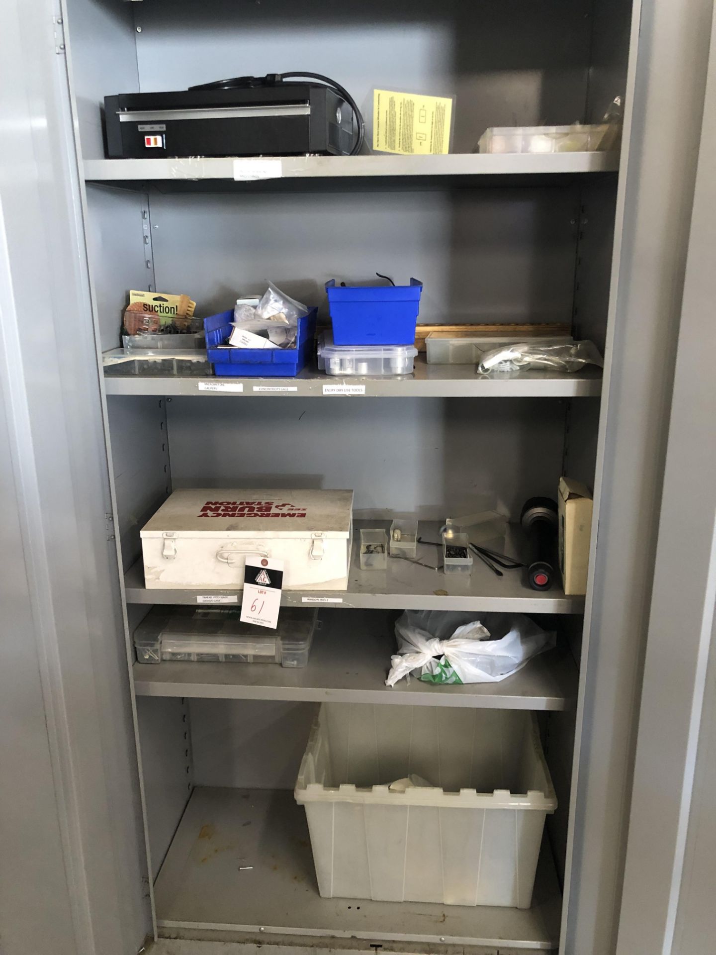 Cabinet and Contents (SOLD AS-IS - NO WARRANTY)