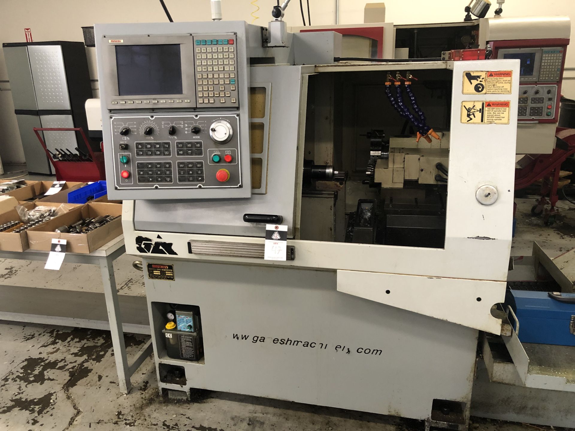 2007 Ganesh Cyclone CS-32T CNC 3 Axis Turning Center W/ Tool Turret, 4 St Gang Live Tool,SOLD AS IS - Image 3 of 12