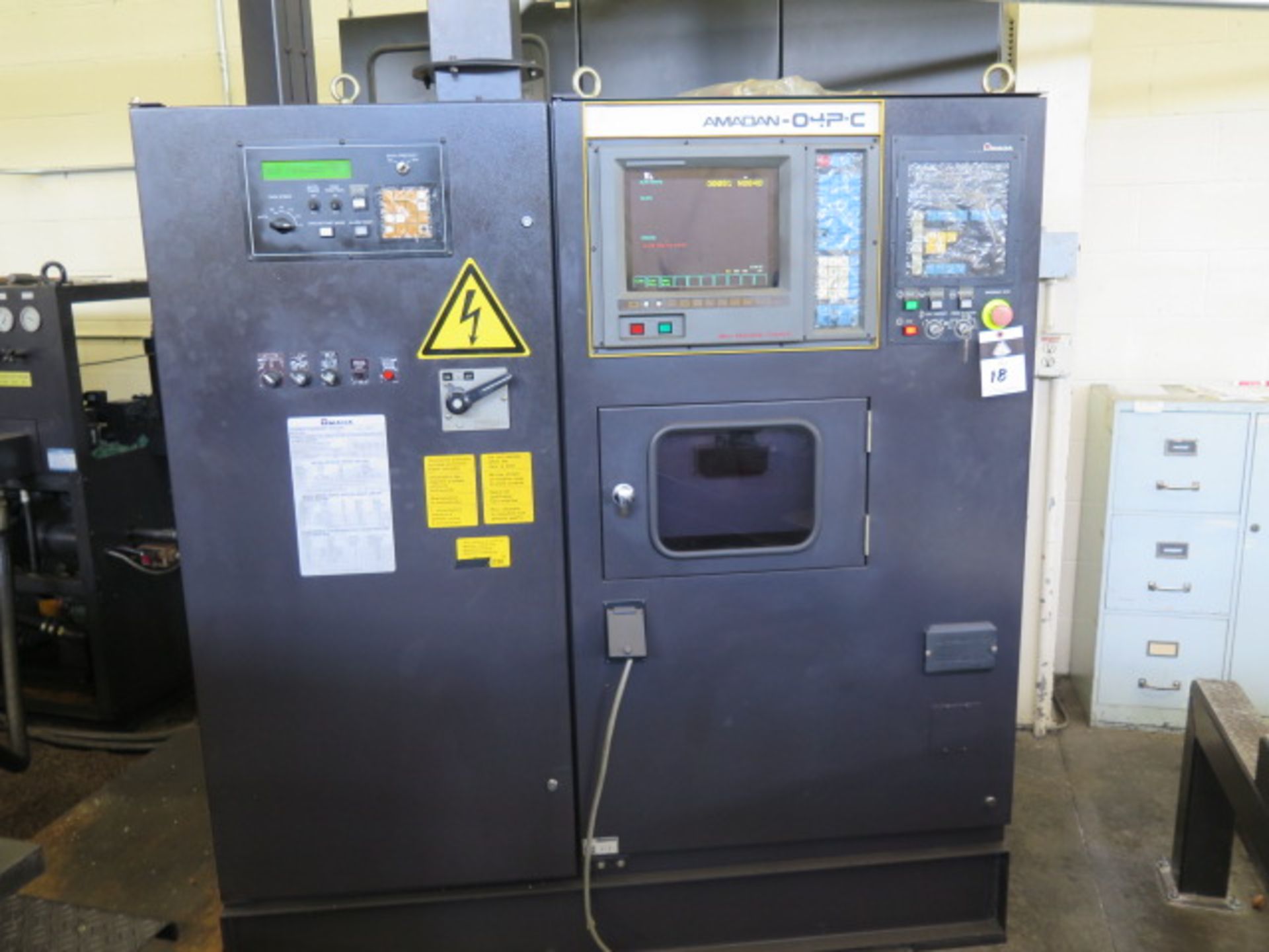 Amada VIPROS 357 30-Ton CNC Turret Punch Cell s/n 35710664 w/ 04P-C Controls, 58-Station, SOLD AS IS - Image 14 of 37