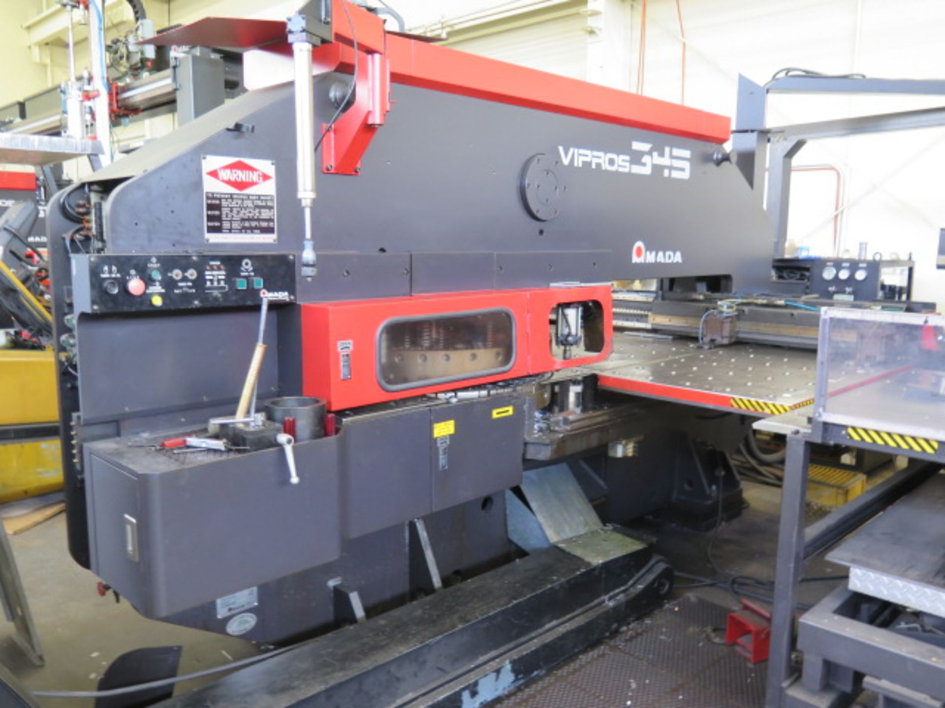 Amada VIPROS 345 30-Ton CNC Turret Punch Cell s/n 34510153 w/ 04P-C Controls, 58-Station, SOLD AS IS - Image 2 of 28