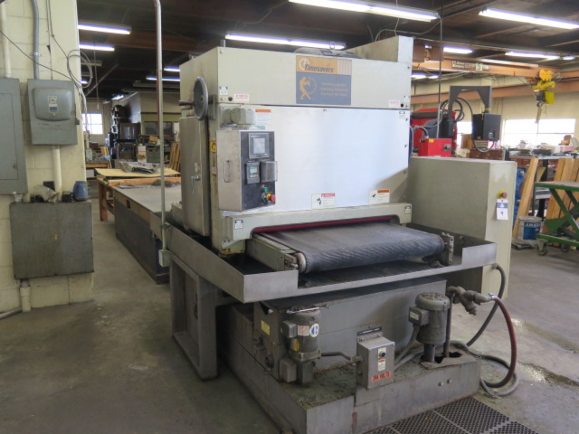 Timesavers mdl. 137-1HDMW 37" Wet-Belt Grainer s/n 26337M w/ Quick Panel Jr. PLC Control, SOLD AS IS - Image 3 of 12