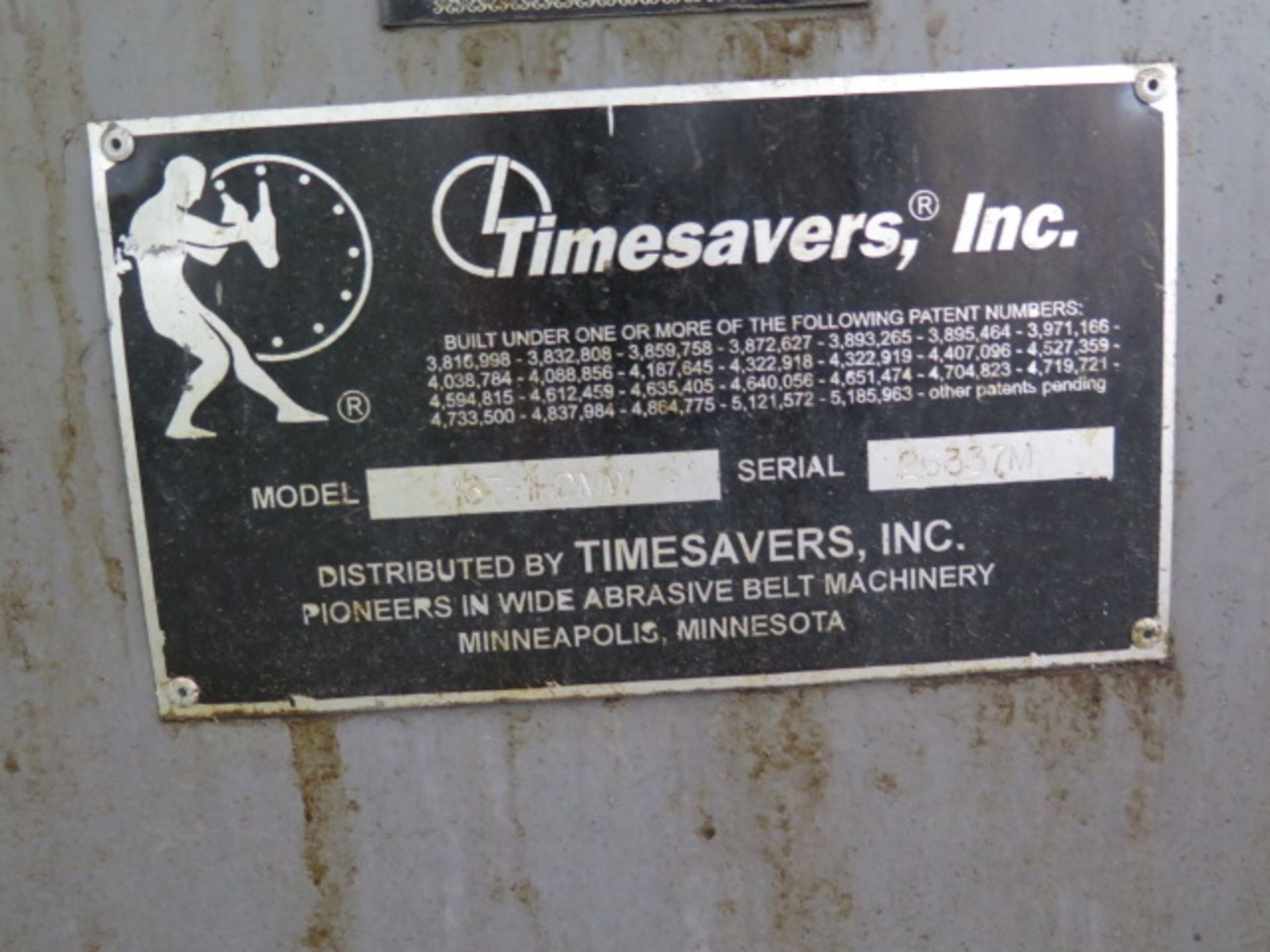 Timesavers mdl. 137-1HDMW 37" Wet-Belt Grainer s/n 26337M w/ Quick Panel Jr. PLC Control, SOLD AS IS - Image 12 of 12