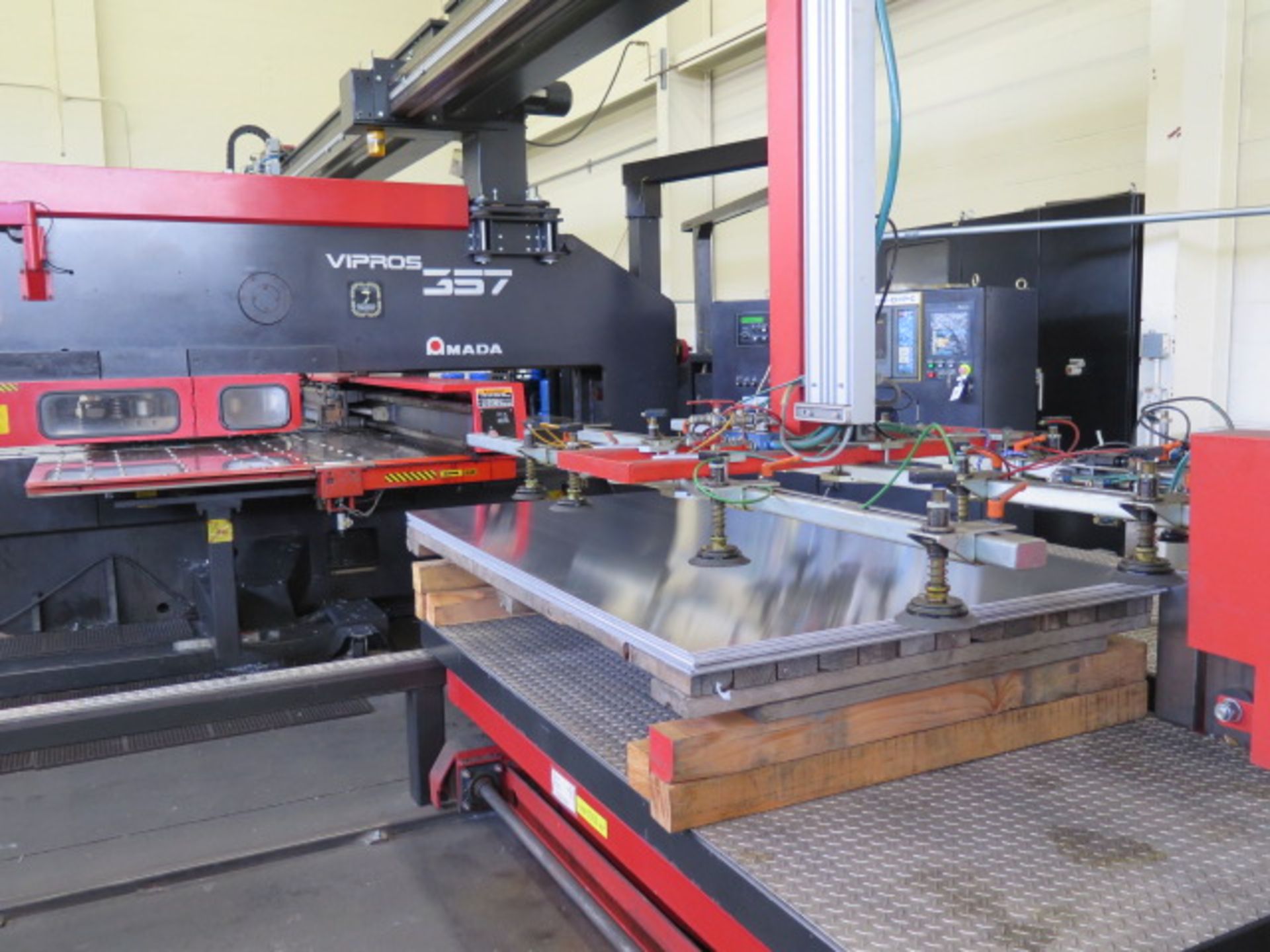 Amada VIPROS 357 30-Ton CNC Turret Punch Cell s/n 35710664 w/ 04P-C Controls, 58-Station, SOLD AS IS - Image 28 of 37