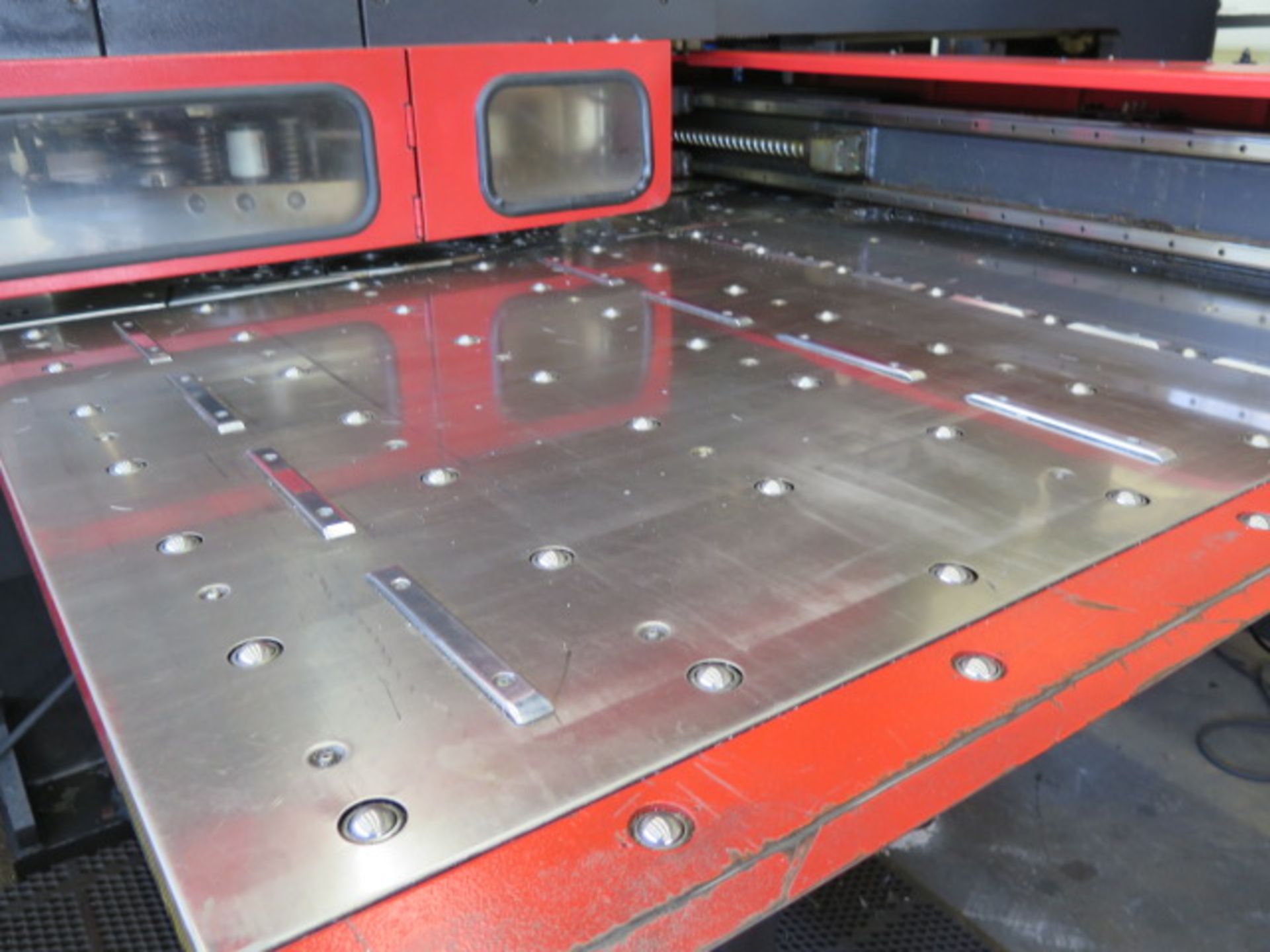 Amada VIPROS 357 30-Ton CNC Turret Punch Cell s/n 35710664 w/ 04P-C Controls, 58-Station, SOLD AS IS - Image 4 of 37