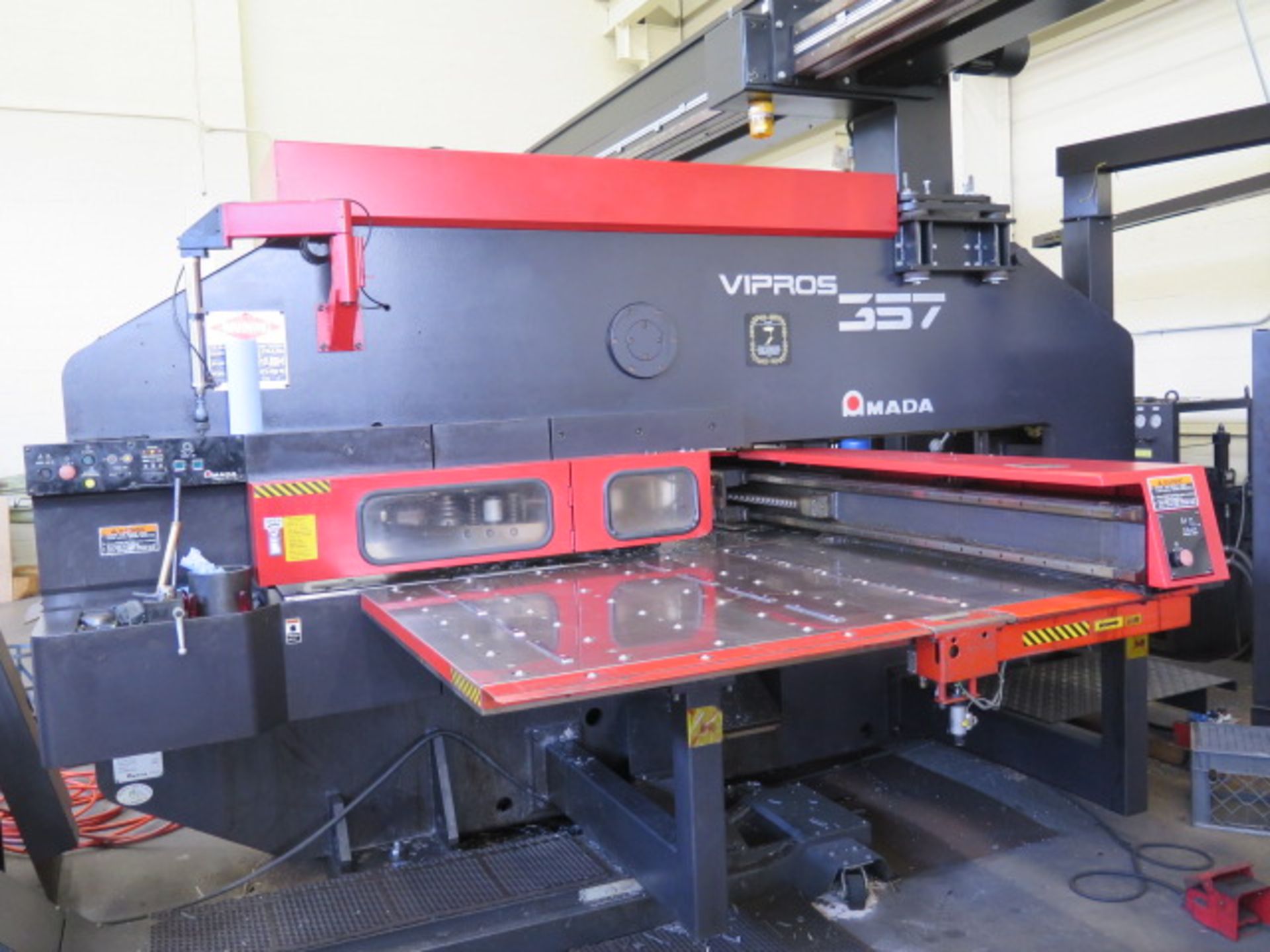Amada VIPROS 357 30-Ton CNC Turret Punch Cell s/n 35710664 w/ 04P-C Controls, 58-Station, SOLD AS IS - Image 3 of 37