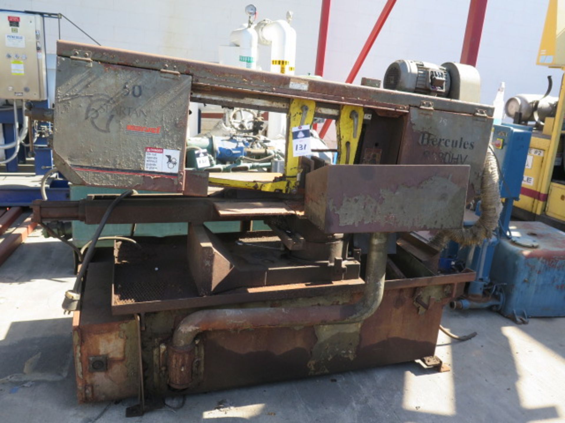 Spartan Marvel Hercules S330HV Horizontal Miter Band Saw s/n S330HV-122 w/Marvel Controls,SOLD AS IS
