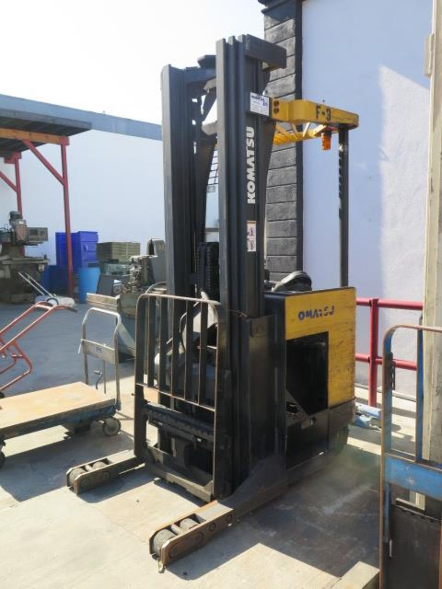 Komatsu Stand-In Electric Forklift (NEEDS WORK) (SOLD AS-IS - NO WARRANTY)