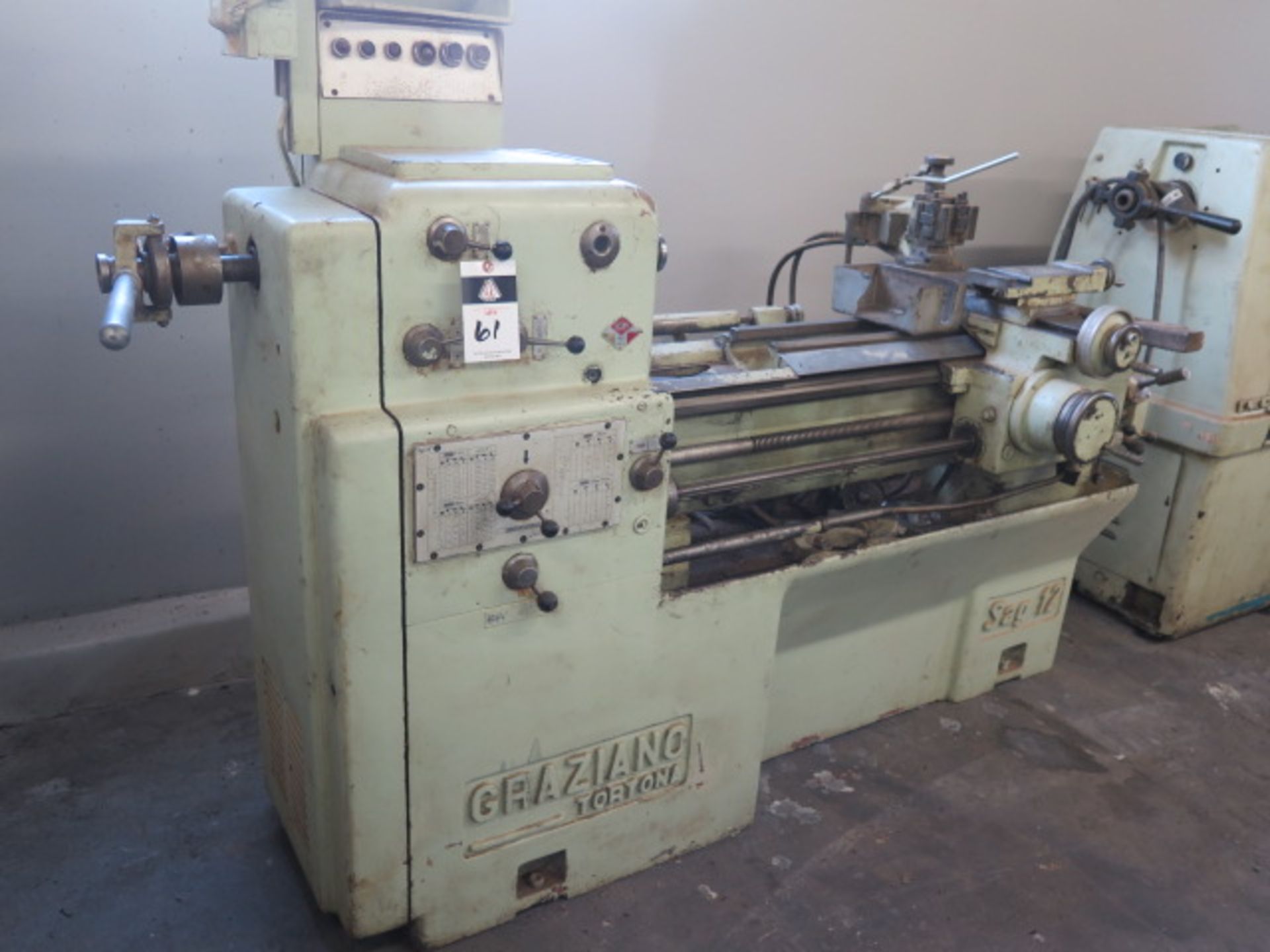 Graziano Tortona SAG-12 12” x 32” Gap Bed Lathe w/ Tailstock, 5C Collet Closer (SOLD AS-IS - NO