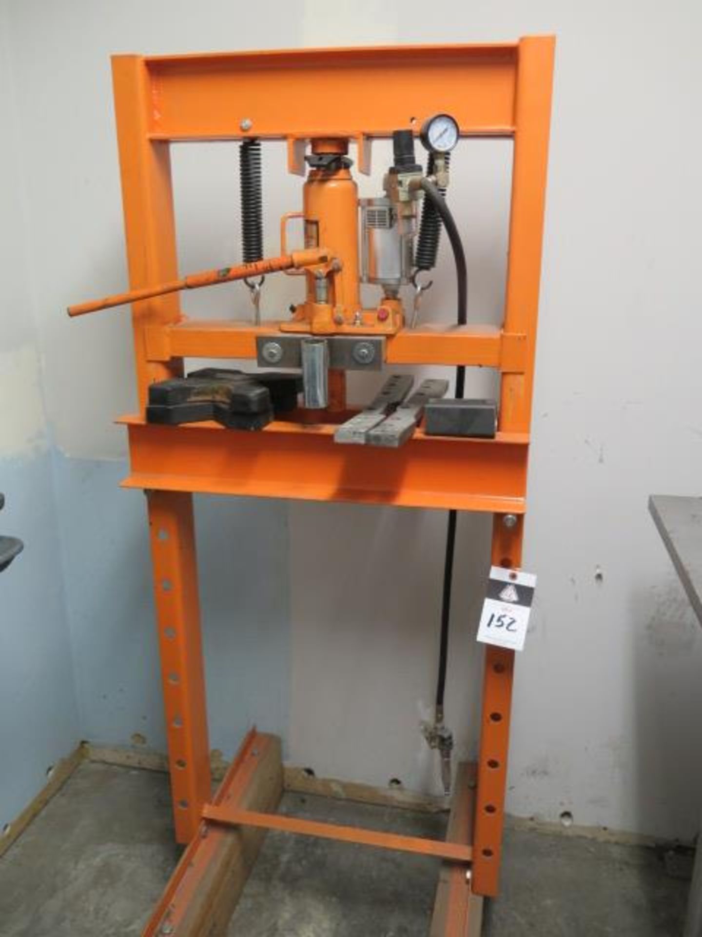 Central Hydraulics 12 Ton Air Over Hydraulic H-Frame Press (SOLD AS-IS - NO WARRANTY)