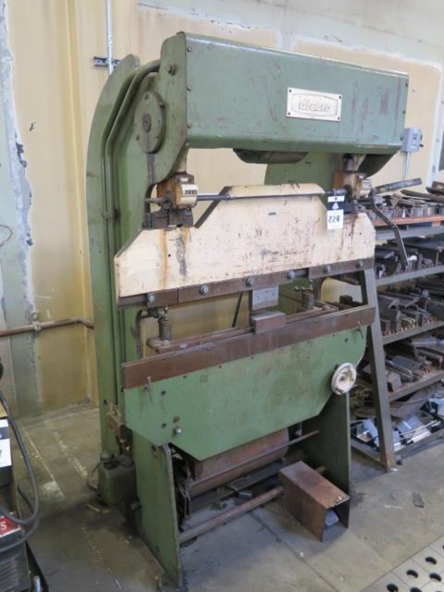 DiAcro 48" Press Brake w/ Manual Back Gauge, 48" Bed Length, 6 1/2" Throat (SOLD AS-IS - NO - Image 2 of 9