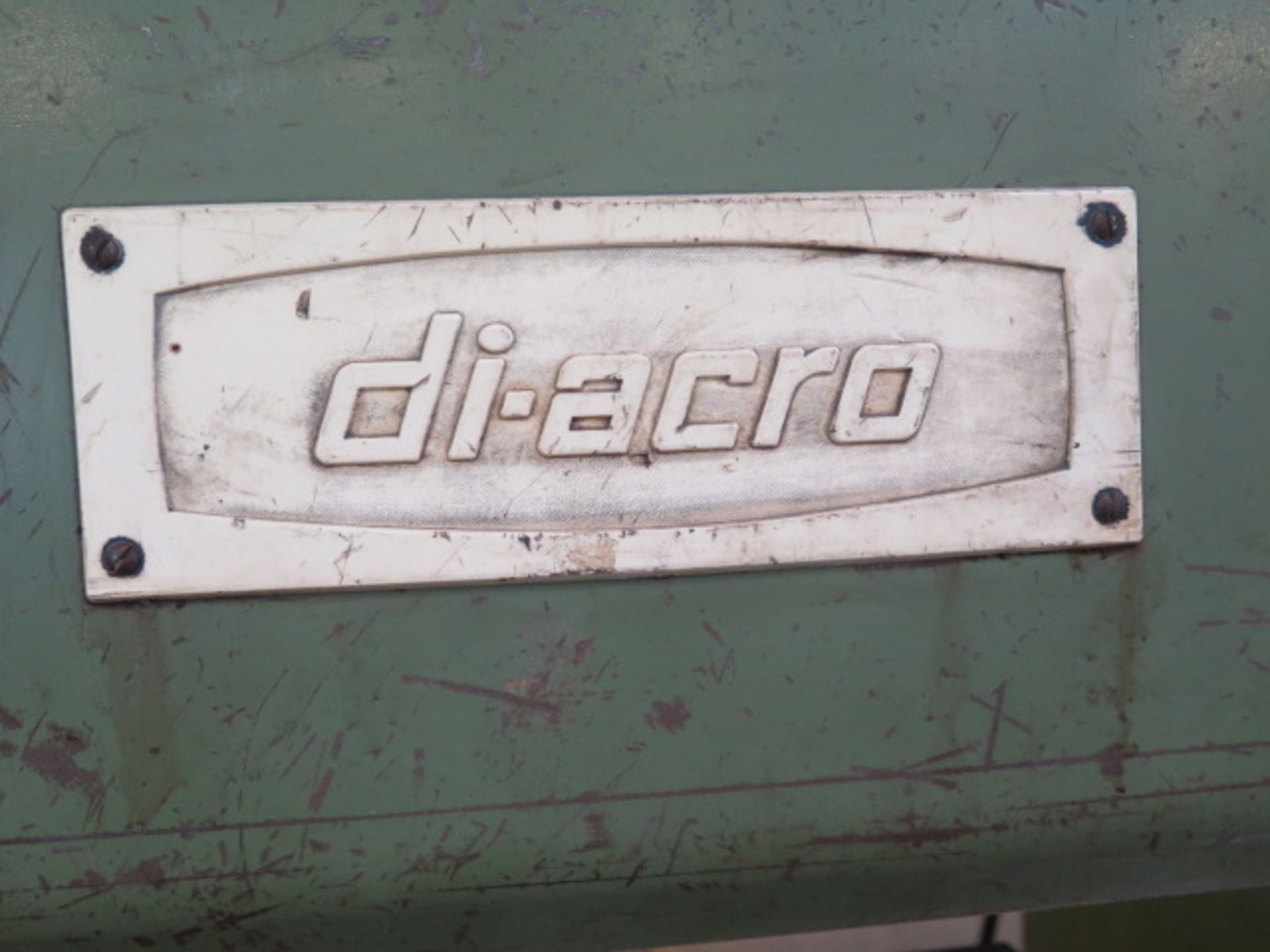 DiAcro 48" Press Brake w/ Manual Back Gauge, 48" Bed Length, 6 1/2" Throat (SOLD AS-IS - NO - Image 9 of 9