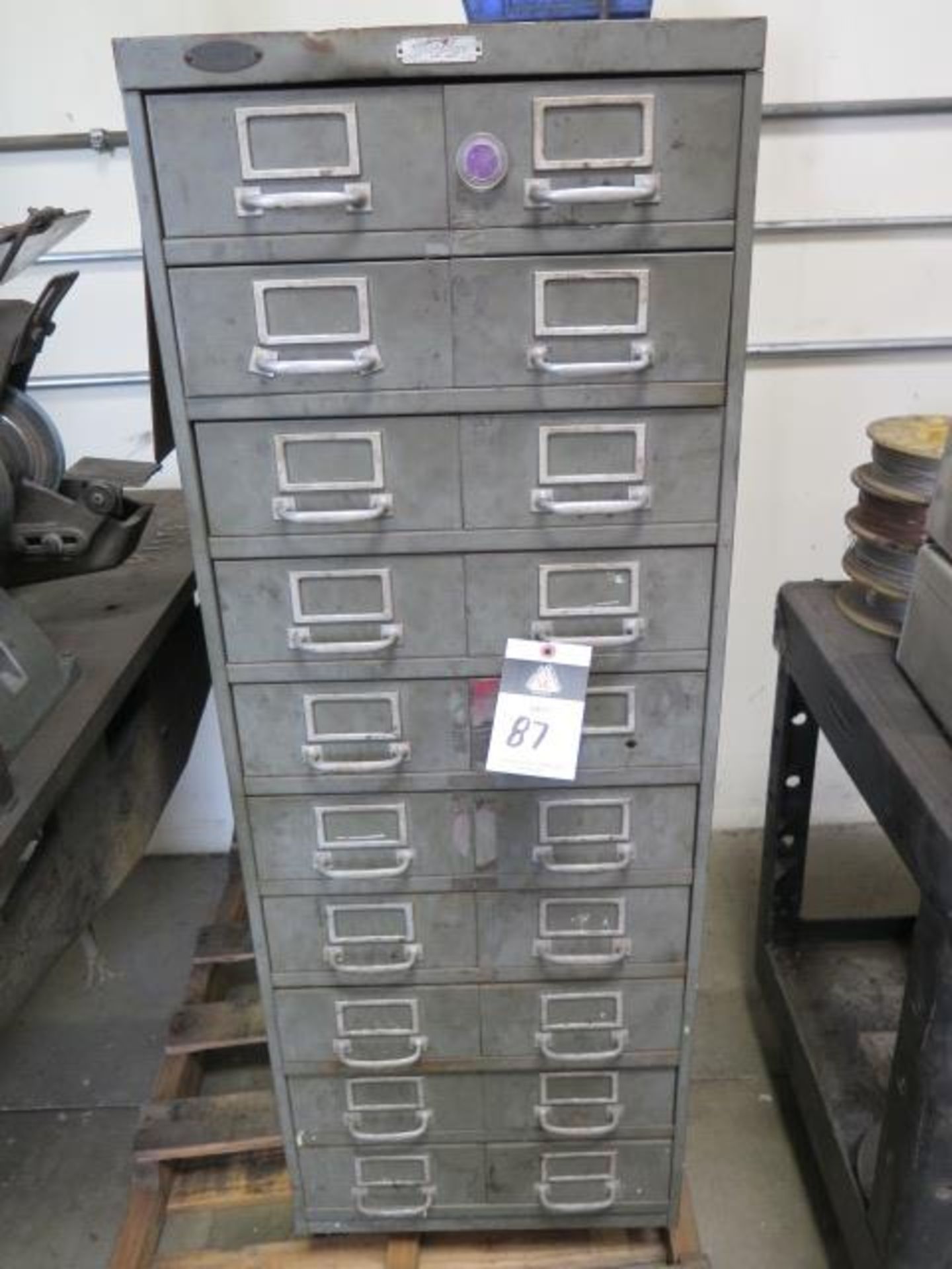 10-Drawer Cabinet w/ Drills and Misc Tooling (SOLD AS-IS - NO WARRANTY)