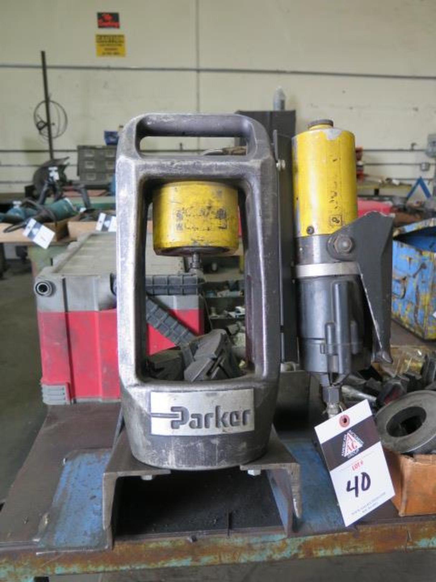 Parker Hydraulic Hose Crimper w/ Tooling and Bench (SOLD AS-IS - NO WARRANTY) - Image 2 of 10