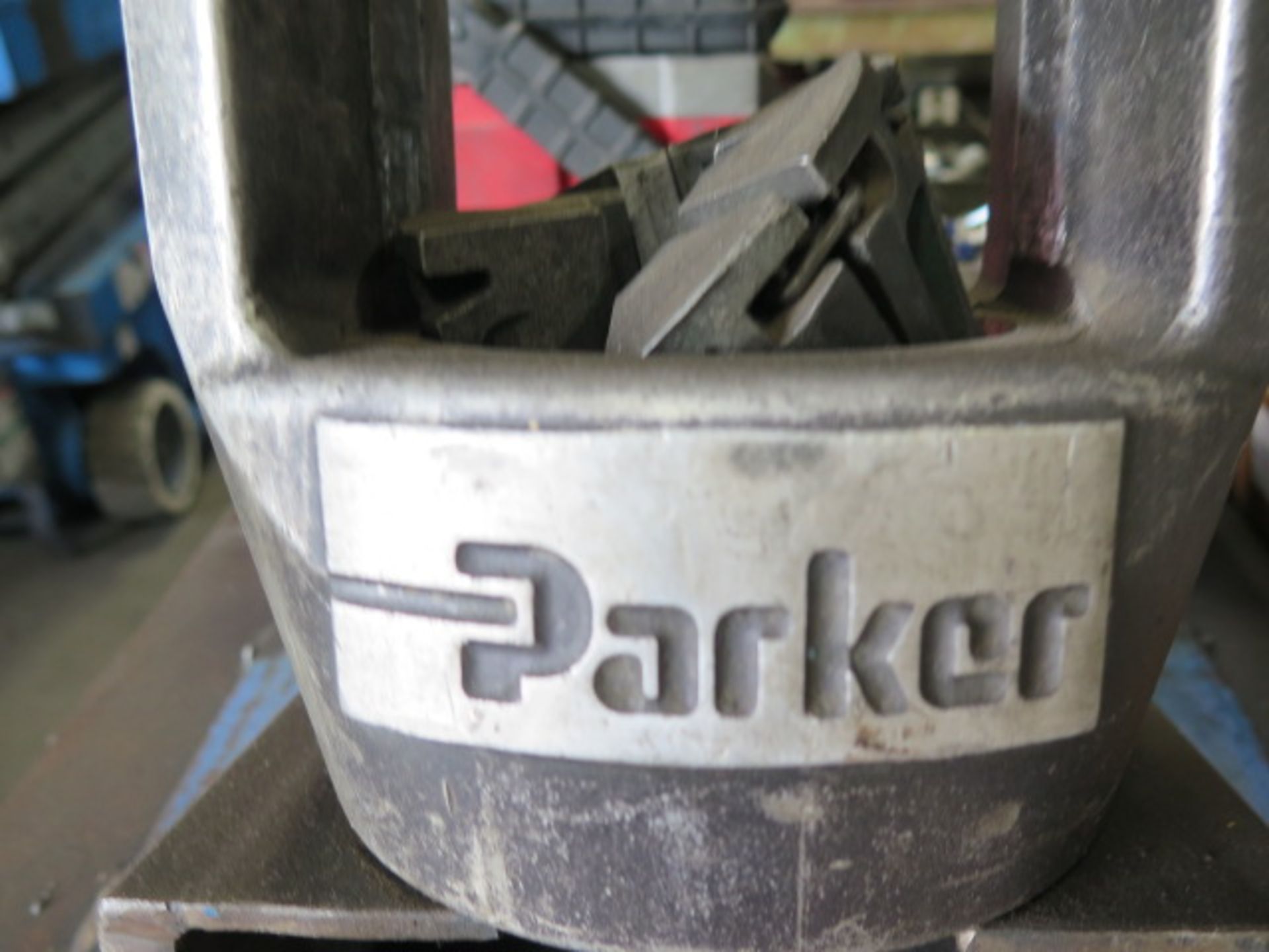 Parker Hydraulic Hose Crimper w/ Tooling and Bench (SOLD AS-IS - NO WARRANTY) - Image 9 of 10