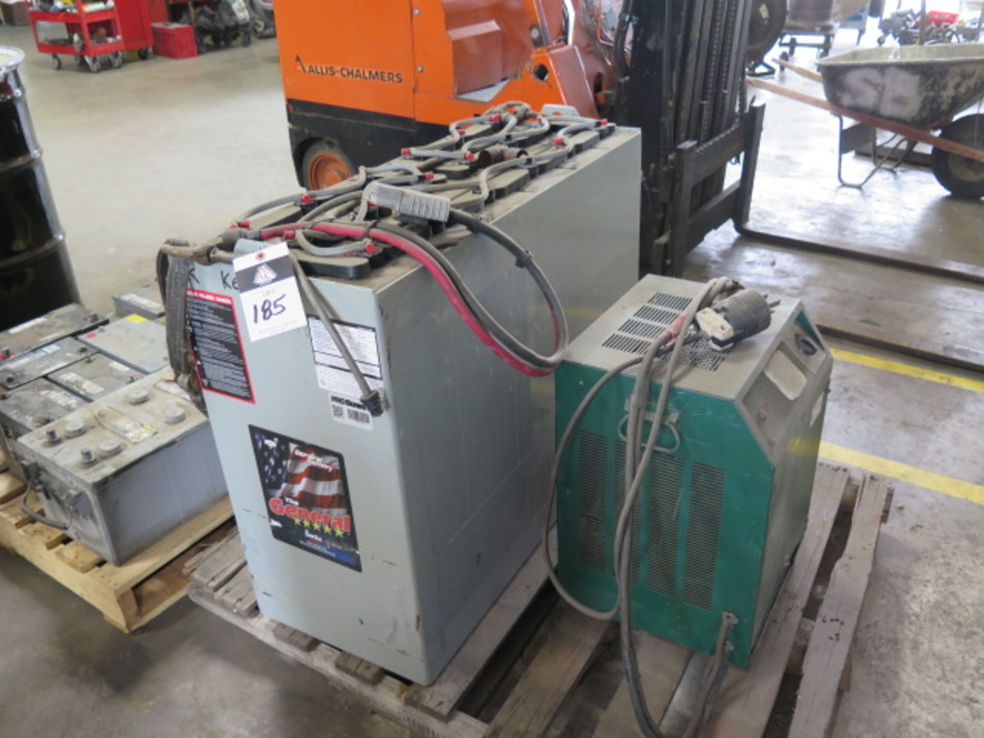 Forklift Battery and Charger (SOLD AS-IS - NO WARRANTY) - Image 10 of 11