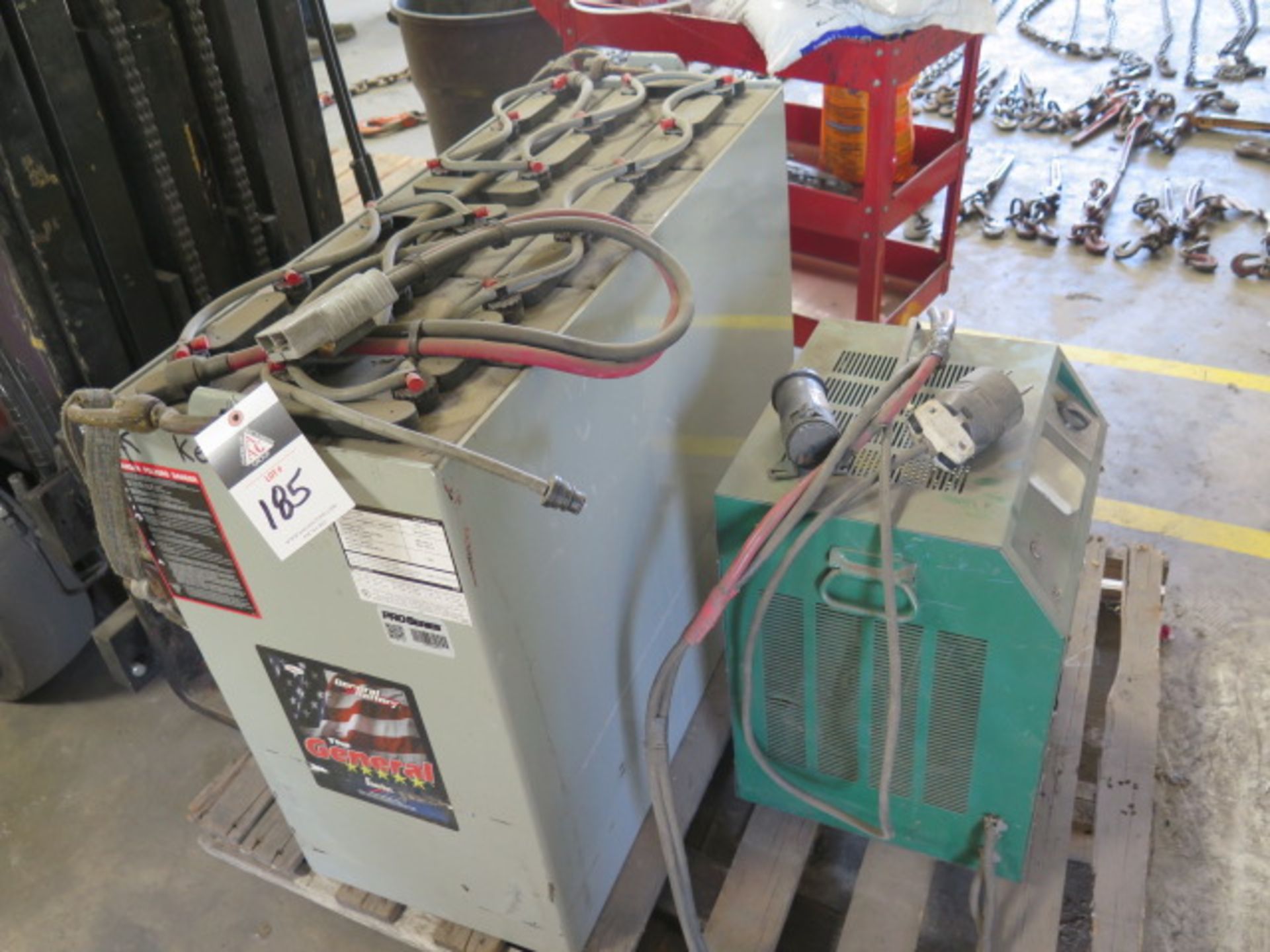 Forklift Battery and Charger (SOLD AS-IS - NO WARRANTY)