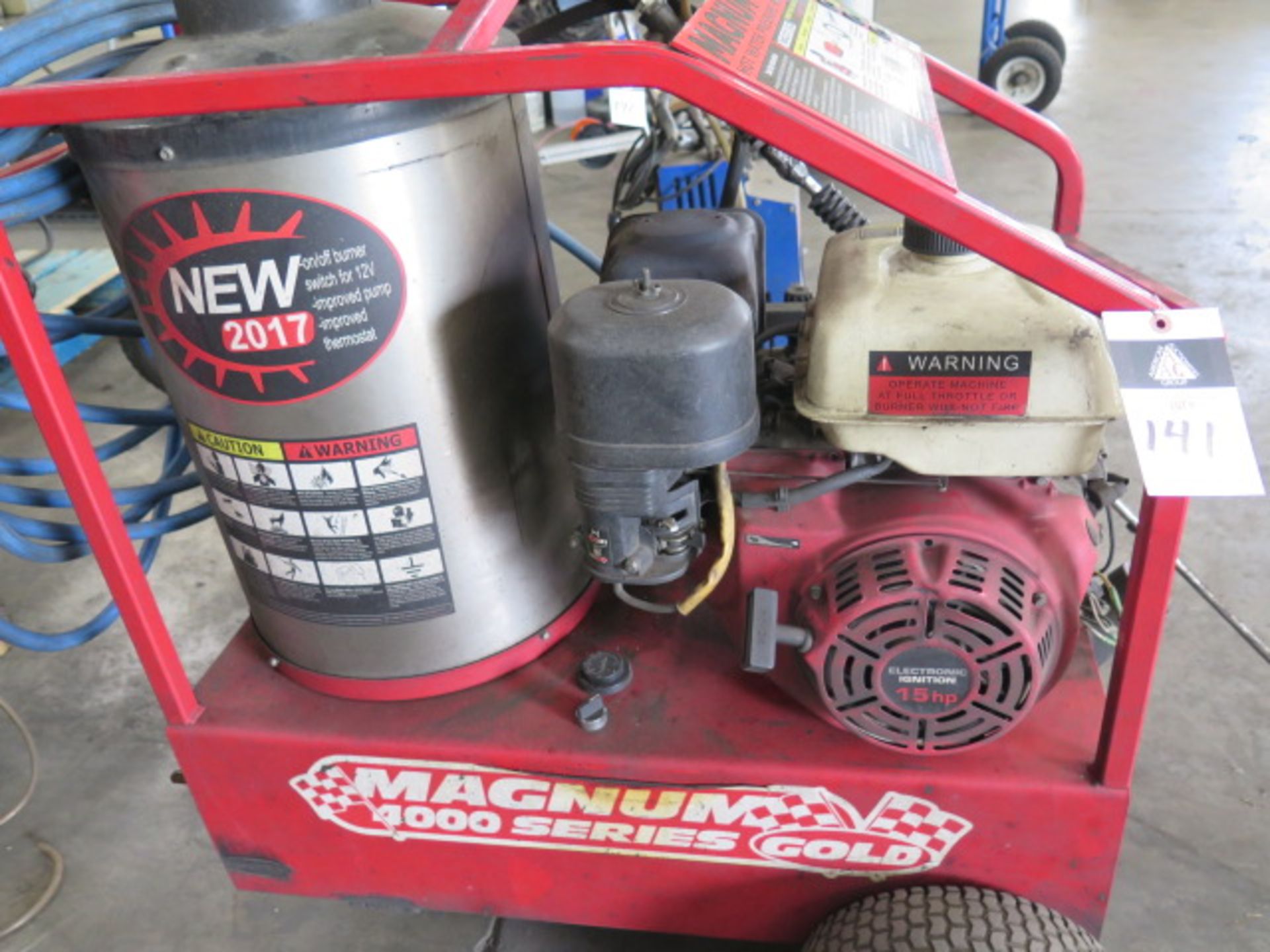 Magnum 4000 Heated Pressure Washer w/ 15Hp Gas Engine (SOLD AS-IS - NO WARRANTY) - Image 5 of 9