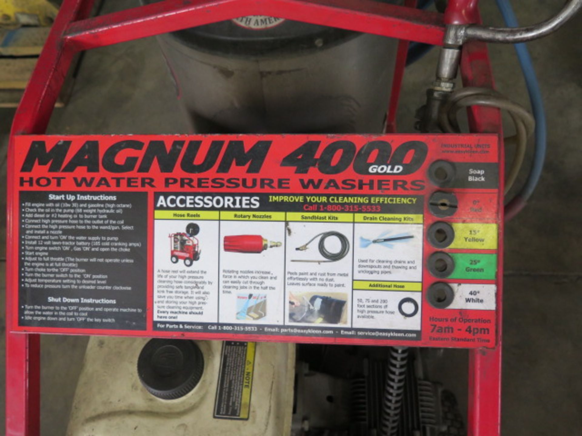 Magnum 4000 Heated Pressure Washer w/ 15Hp Gas Engine (SOLD AS-IS - NO WARRANTY) - Image 9 of 9