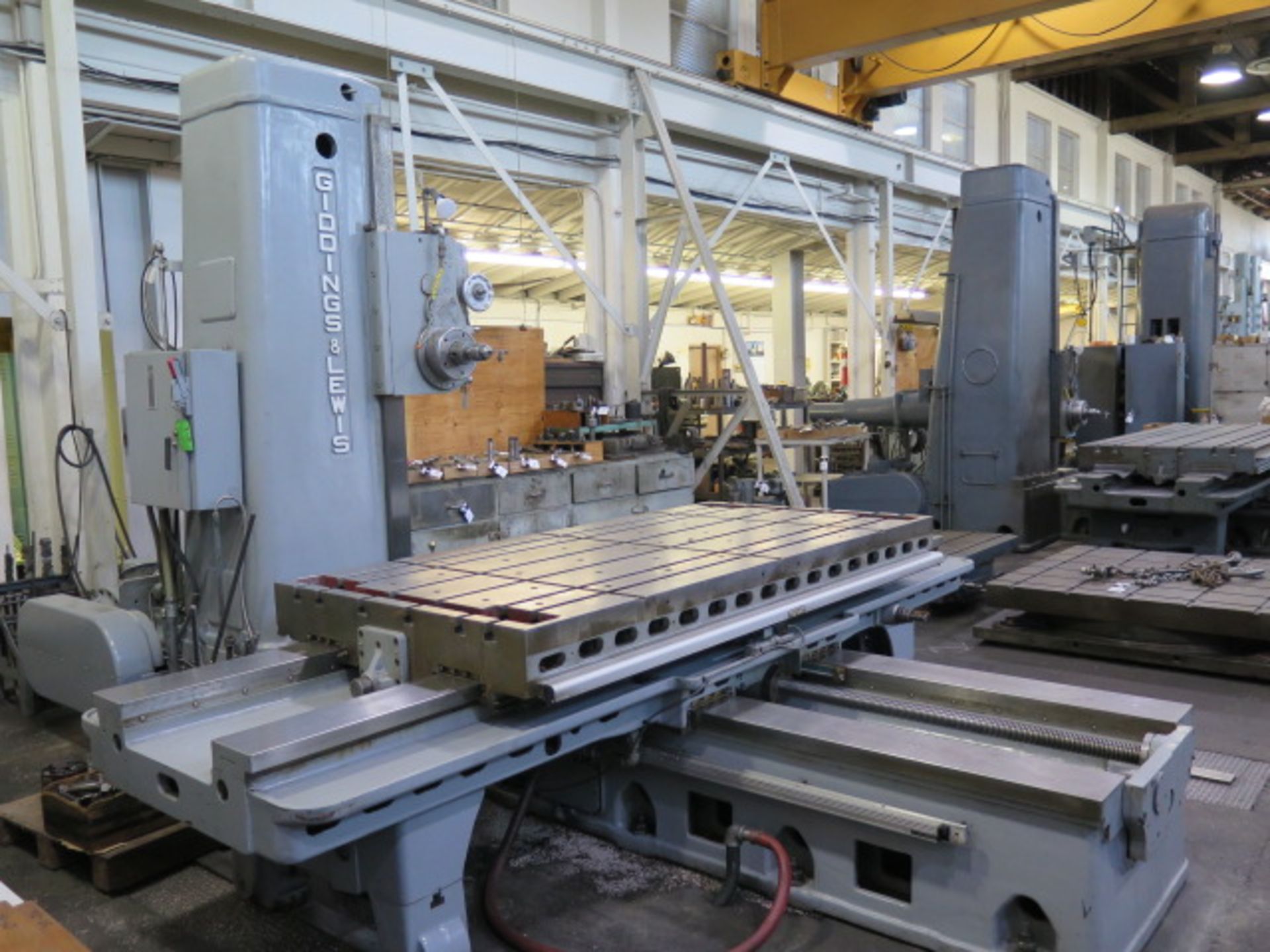 Giddings & Lewis 340-T Horizontal Boring Mill w/ Acu-Rite 4-Axis DRO, 4” Spindle, SOLD AS IS - Image 3 of 16