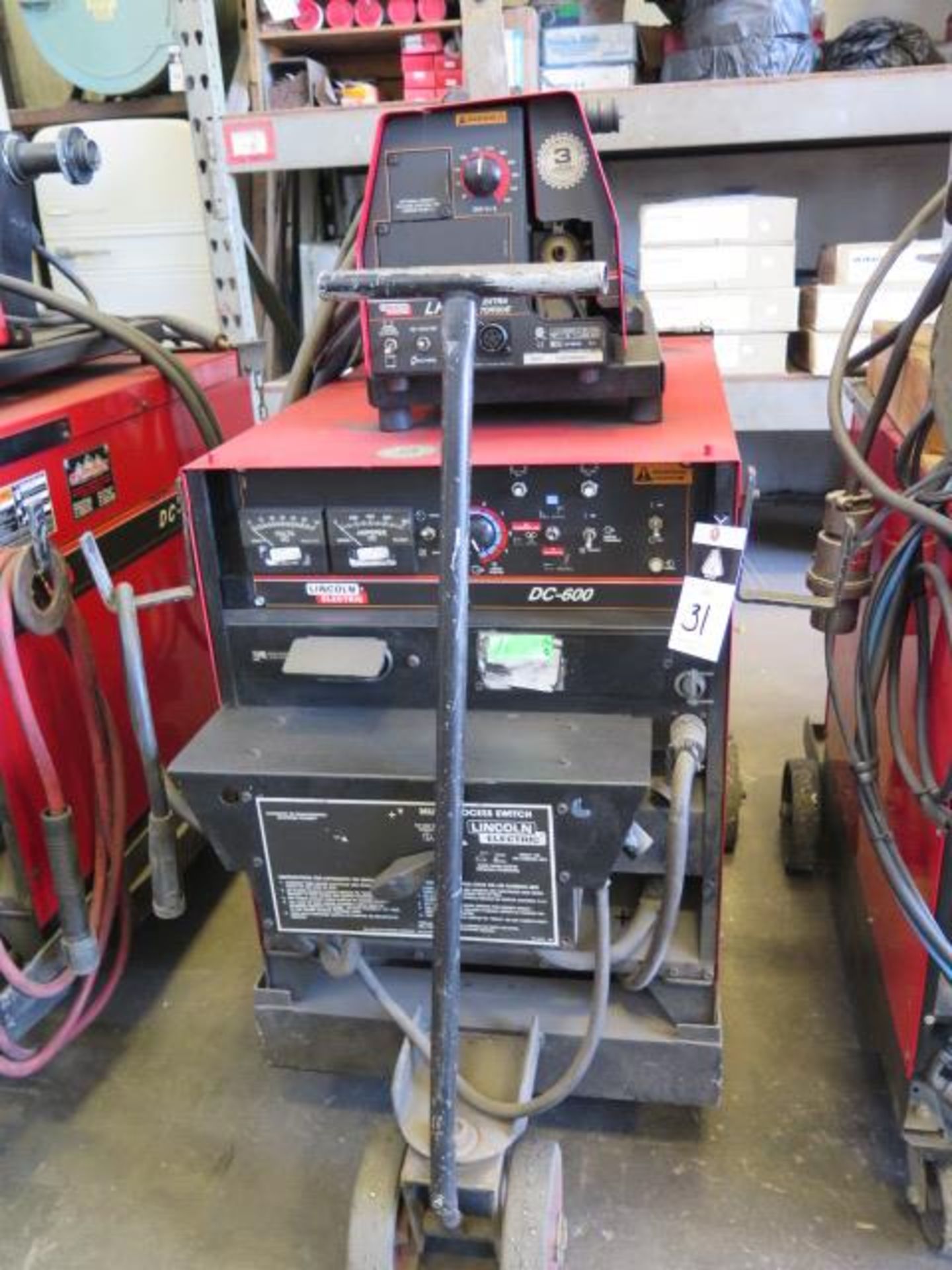 Lincoln DC-600 Arc Welding w/ Multi-Process Switch, Lincoln LF-74 Wire Feeder, SOLD AS IS