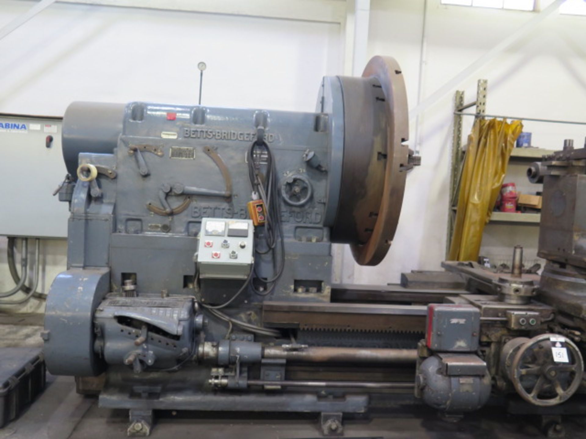 Betts Bridgeford 80” x 300” Lathe s/n E-7799 w/ Upgraded Sabina Control (50Hp DC Motor, SOLD AS IS - Image 3 of 12