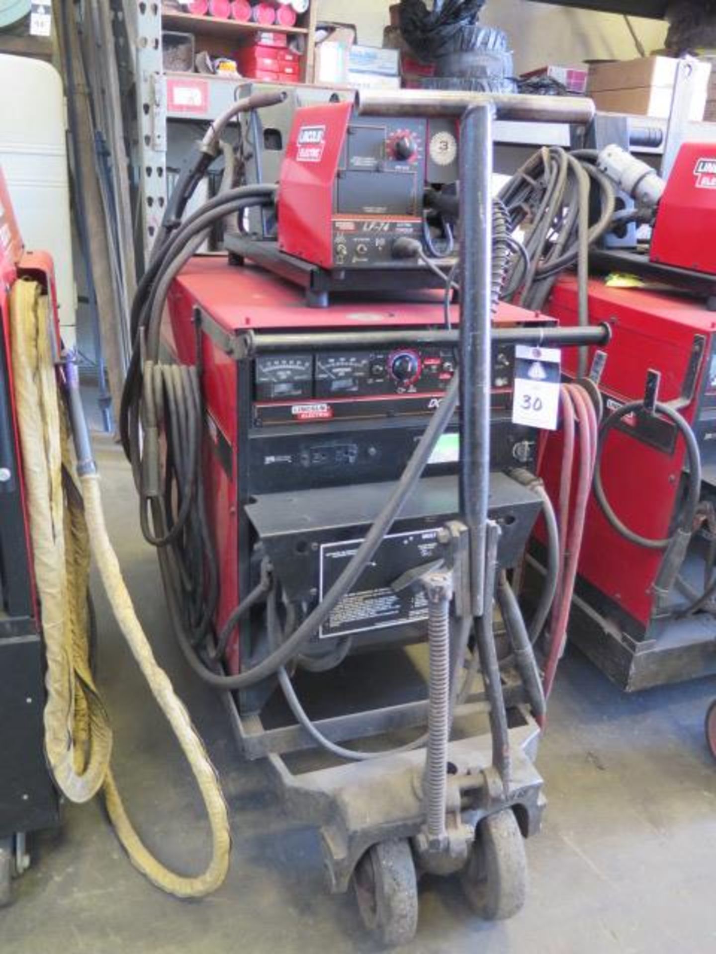 Lincoln DC-600 Arc Welding w/ Multi-Process Switch, Lincoln LF-74 Wire Feeder, SOLD AS IS - Image 3 of 8