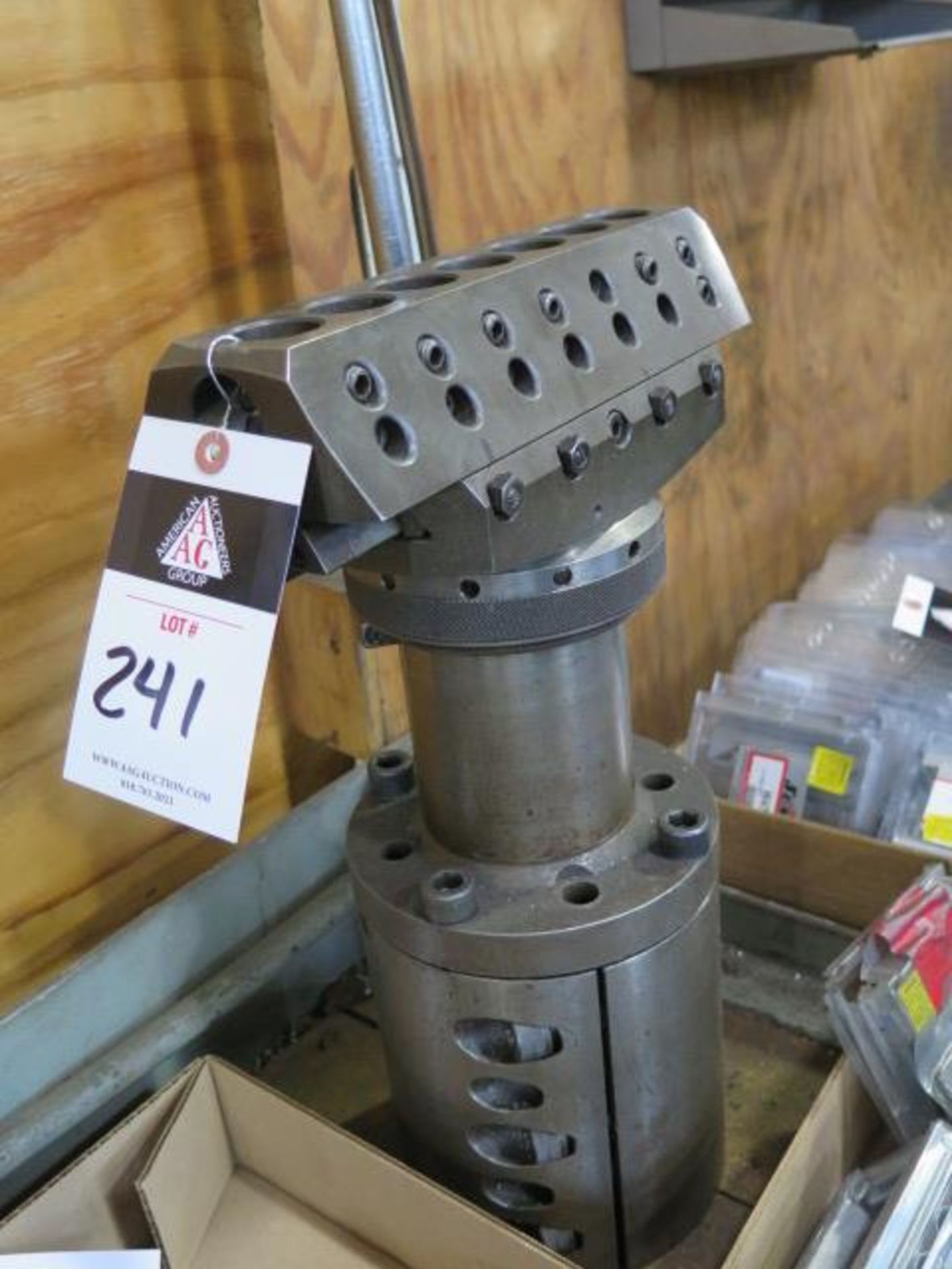 Wohlhaupter Boring Head w/ Boring Mill Spindle Adaptor (SOLD AS-IS - NO WARRANTY)