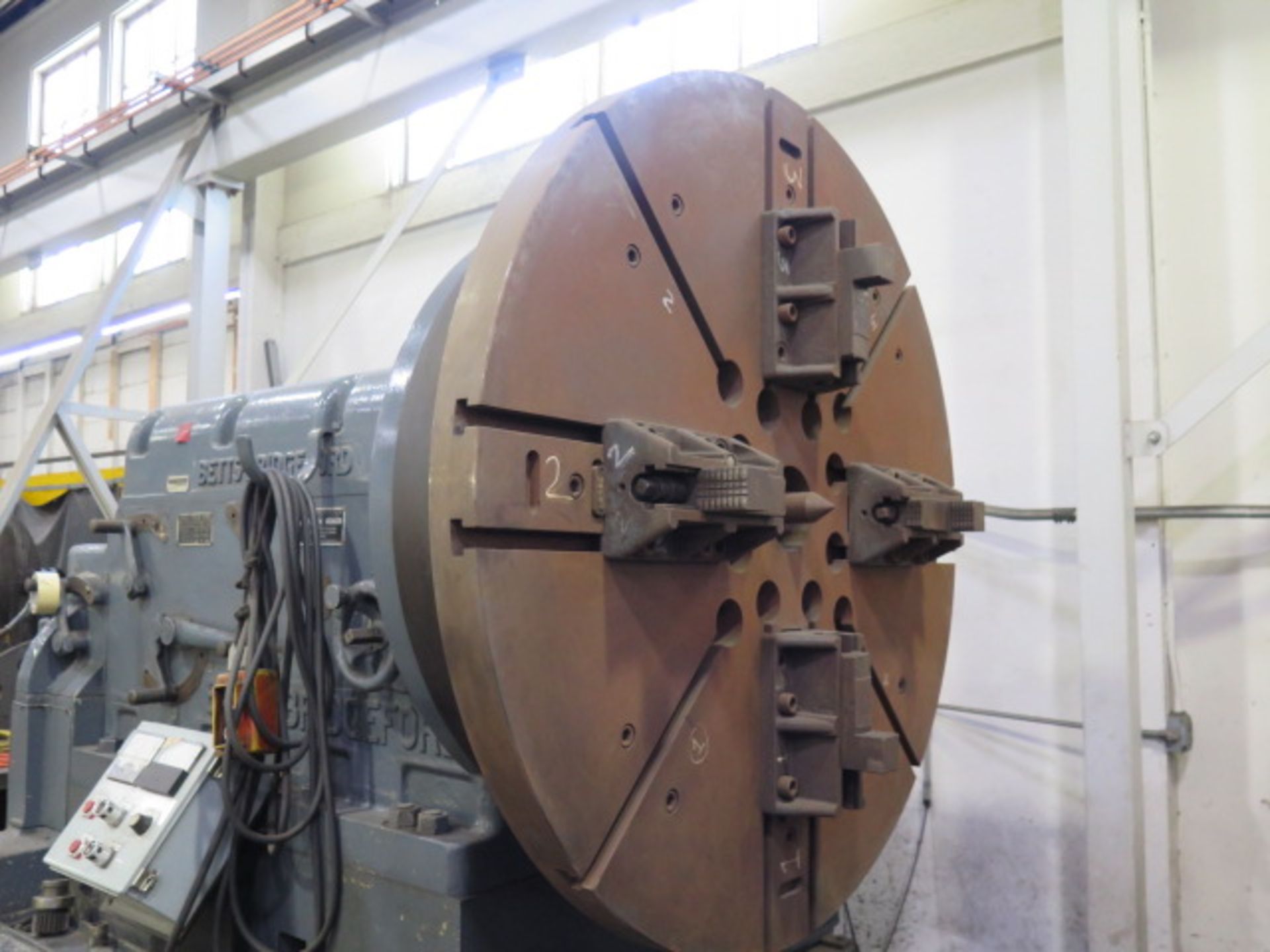 Betts Bridgeford 80” x 300” Lathe s/n E-7799 w/ Upgraded Sabina Control (50Hp DC Motor, SOLD AS IS - Image 4 of 12