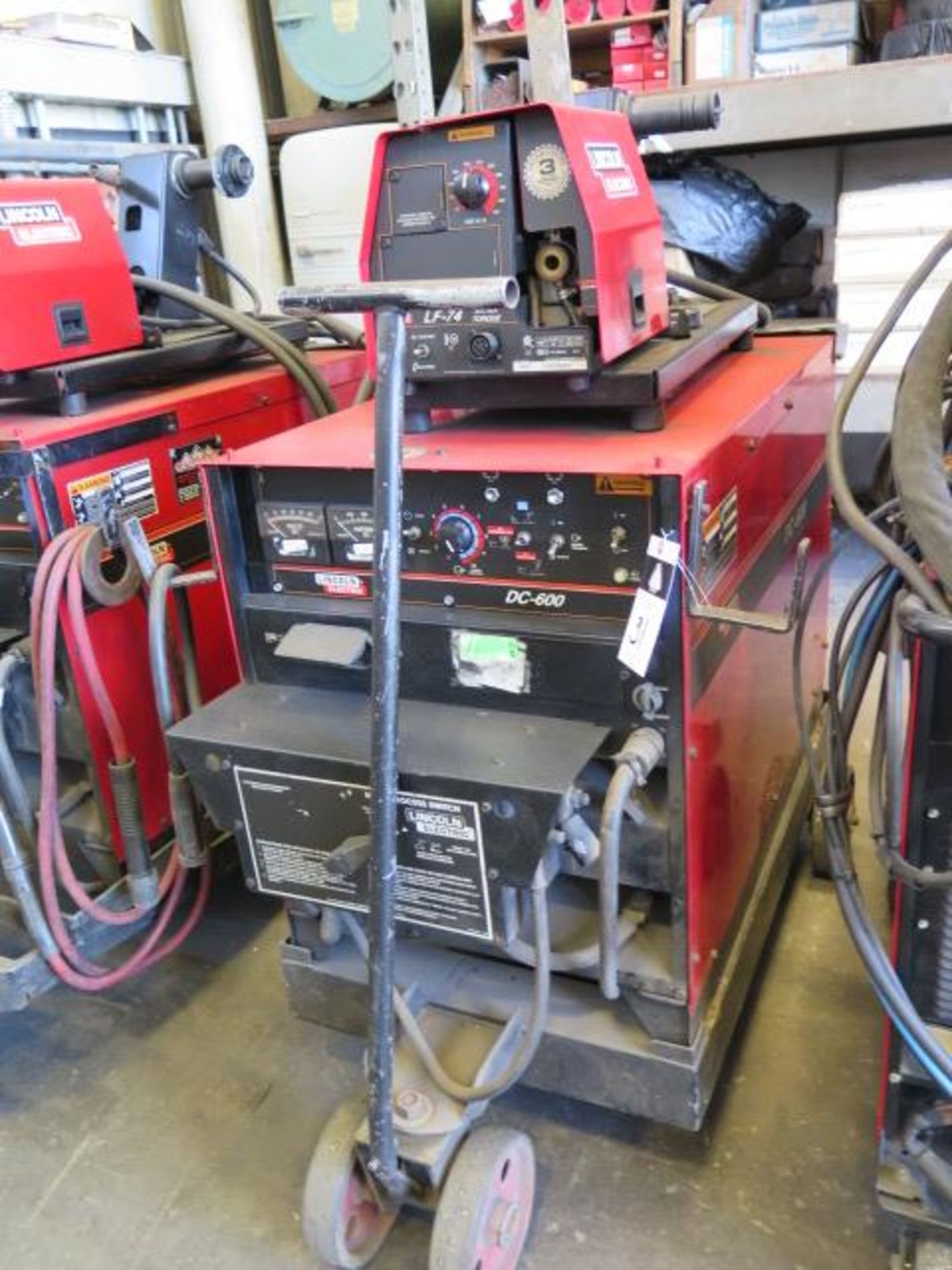 Lincoln DC-600 Arc Welding w/ Multi-Process Switch, Lincoln LF-74 Wire Feeder, SOLD AS IS - Image 2 of 8