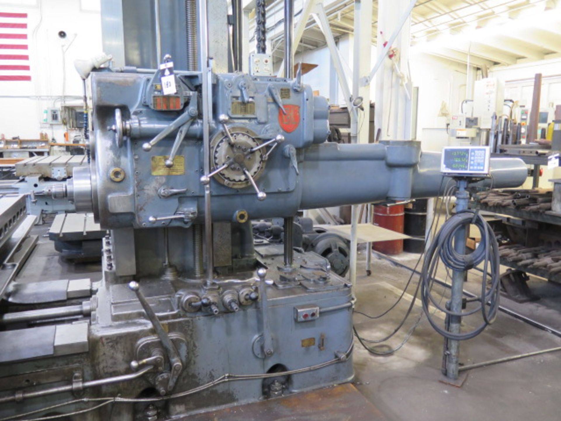 Giddings & Lewis 350-T Horizontal Boring Mill s/n 5182 w/ Fagor Innova 3-Axis DRO, SOLD AS IS - Image 4 of 11