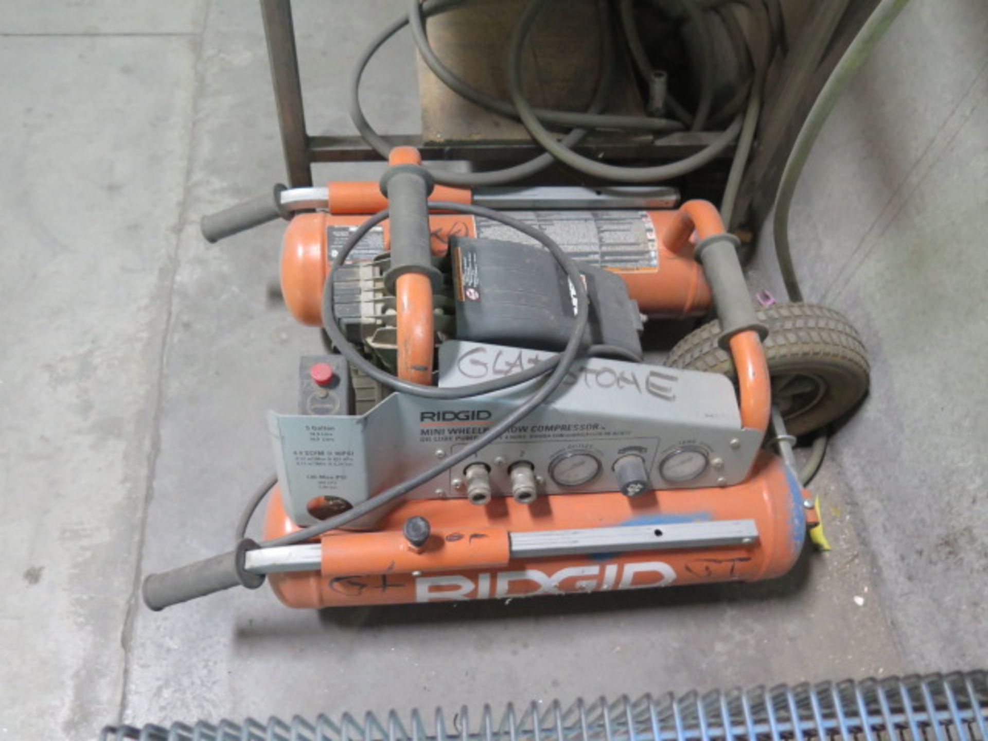Speedaire and Ridgid Portable Air Compressors (SOLD AS-IS - NO WARRANTY) - Image 3 of 8