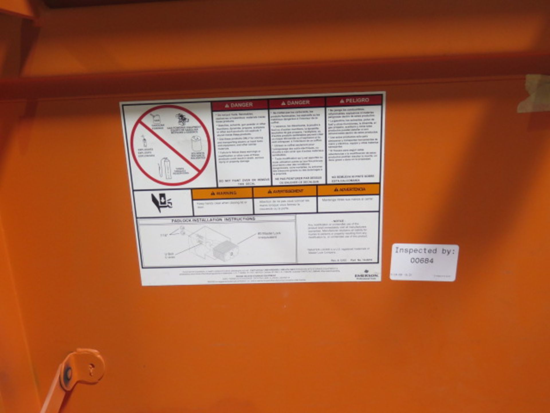 Ridgid mdl. 2048-OS Rolling Job Box w/ Misc (SOLD AS-IS - NO WARRANTY) - Image 7 of 9