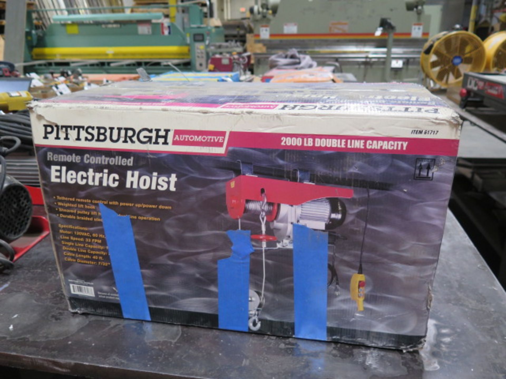 Pittsburgh 2000 Lb Cap Electric Hoist (SOLD AS-IS - NO WARRANTY) - Image 2 of 5