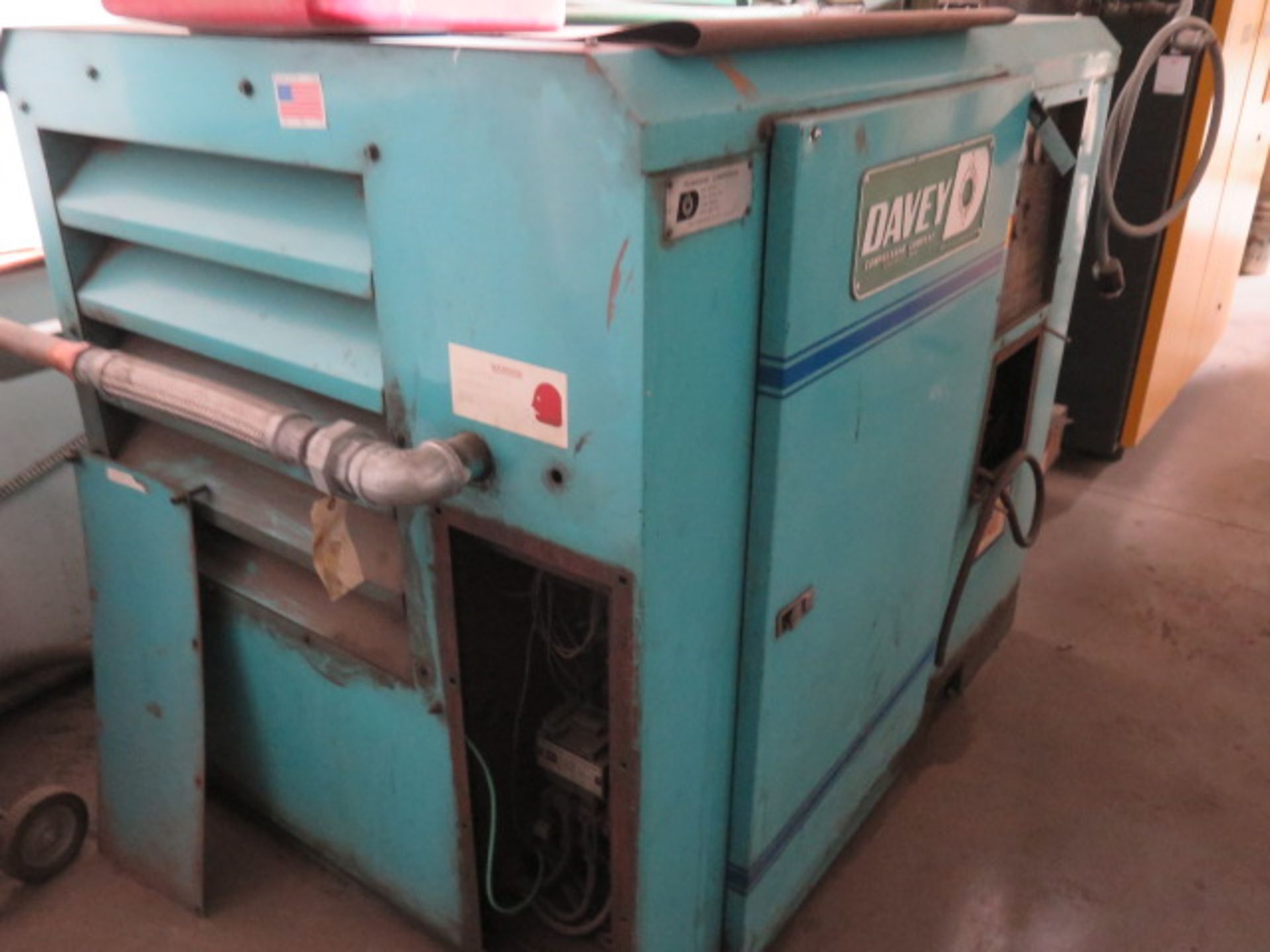 Davey "Permavane" mdl. 25BAQ 25Hp Rotary Vane Air Compressor s/n 37371 (SOLD AS-IS - NO WARRANTY) - Image 2 of 4