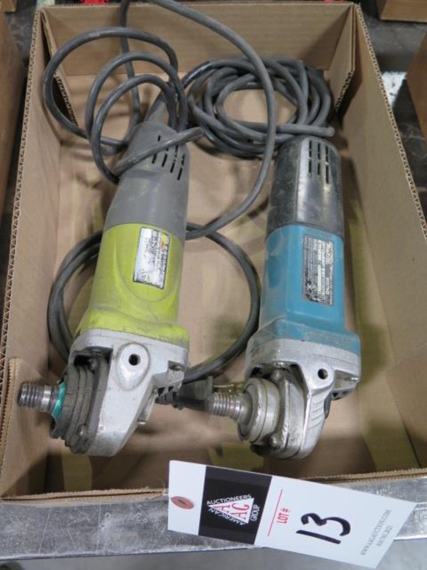 Makita and Ryobi Angle Grinders (2) (SOLD AS-IS - NO WARRANTY)'